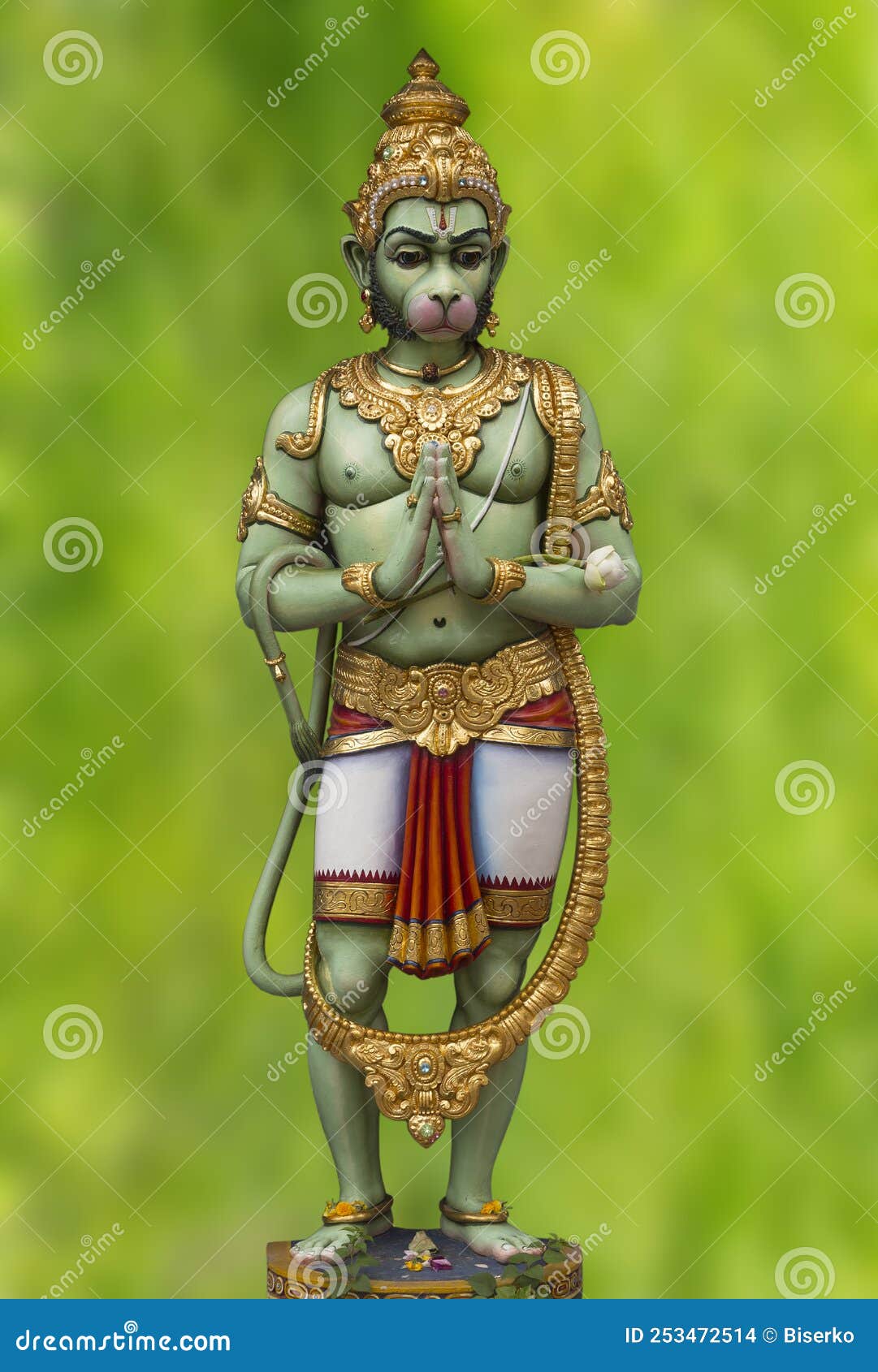Standing Hanuman 2D Idol – Akshara Silver