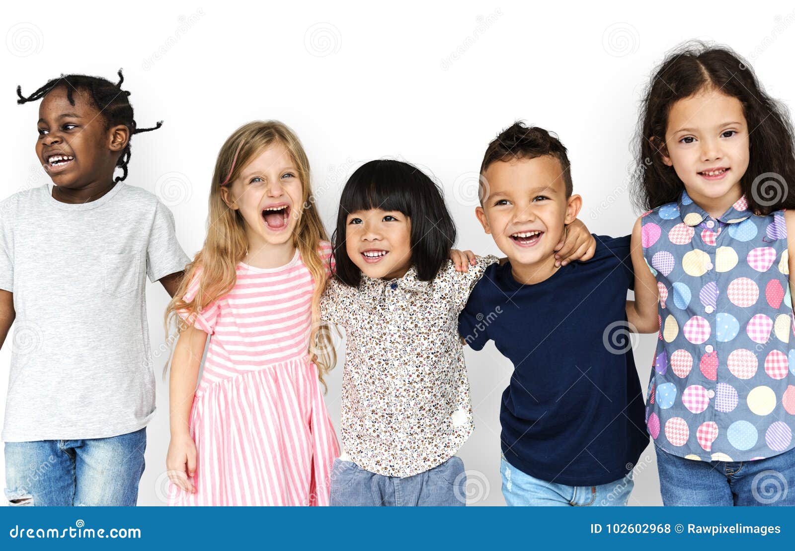 Happiness Group of Cute and Adorable Children Stock Photo Image of