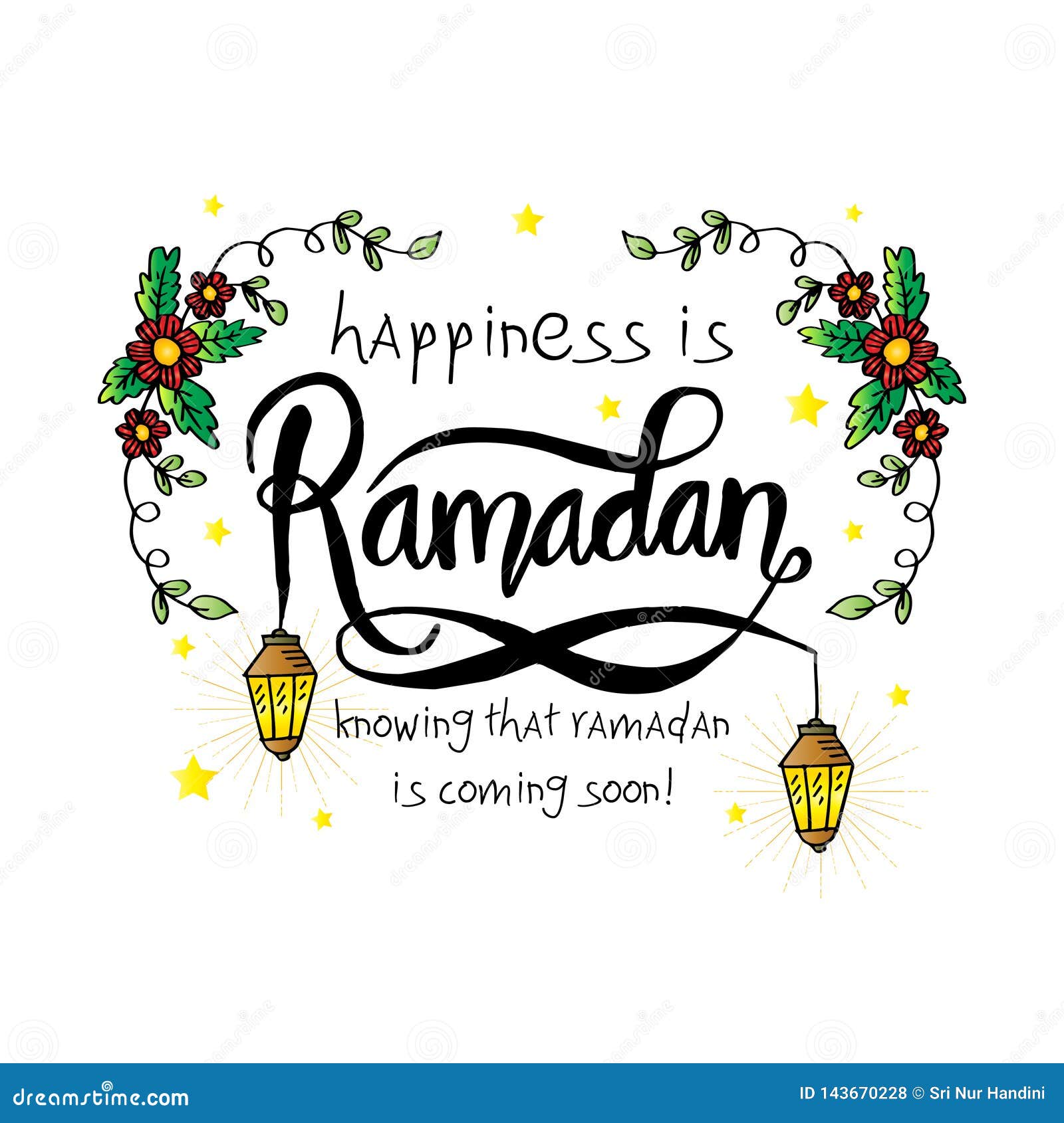 Happiness Is Ramadan Knowing That Ramadan Is Coming Very Soon Stock