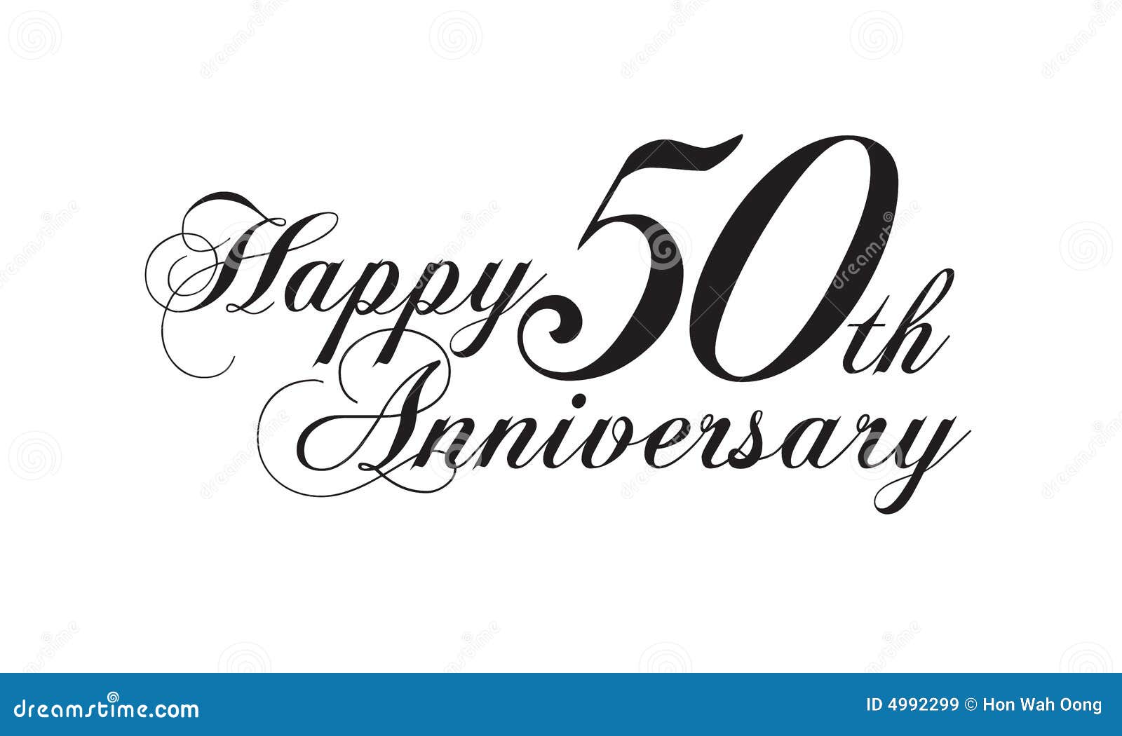 Happy 50th anniversary stock illustration. Illustration of gifts ...
