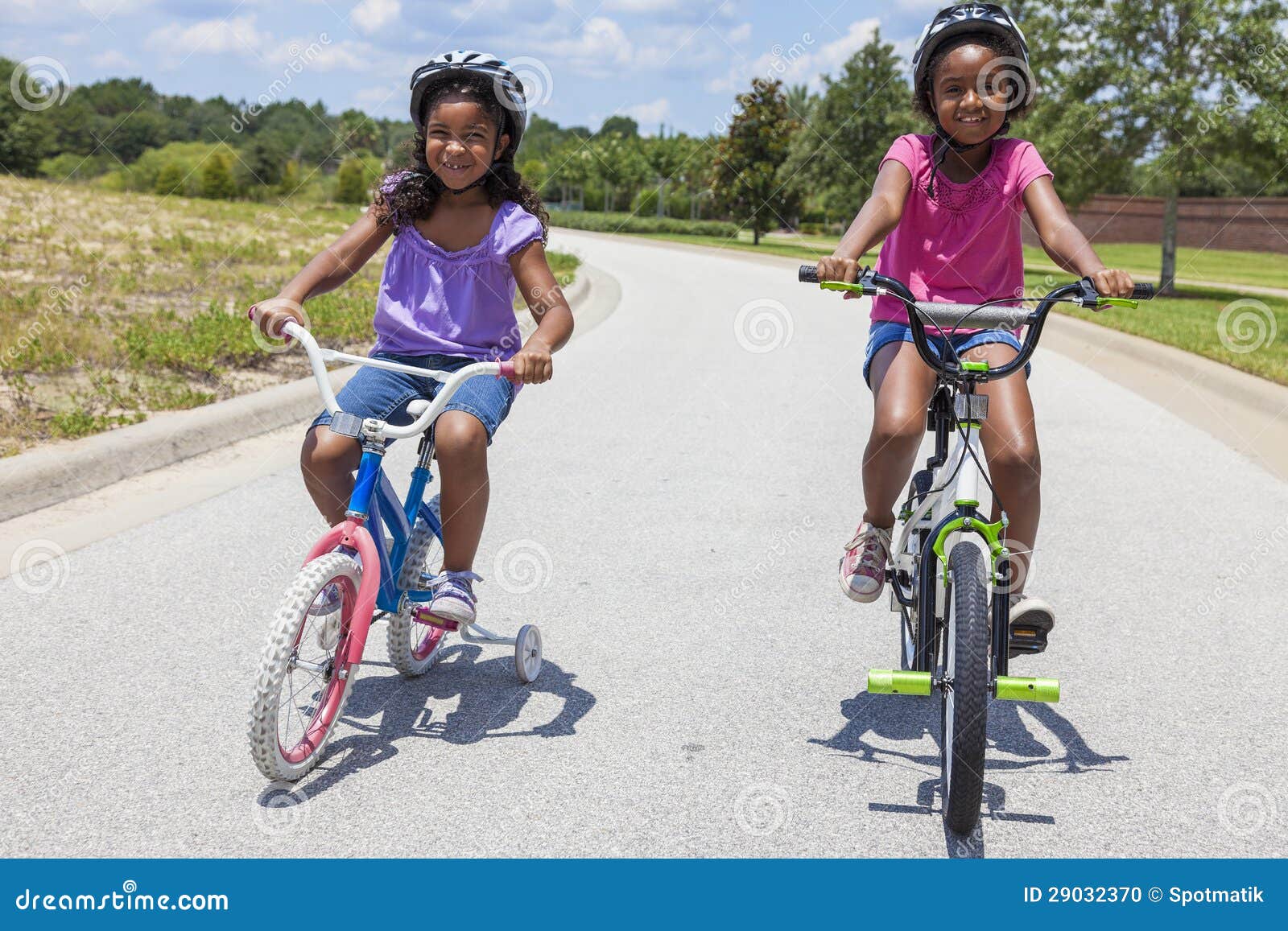 Young Black Girl Riding