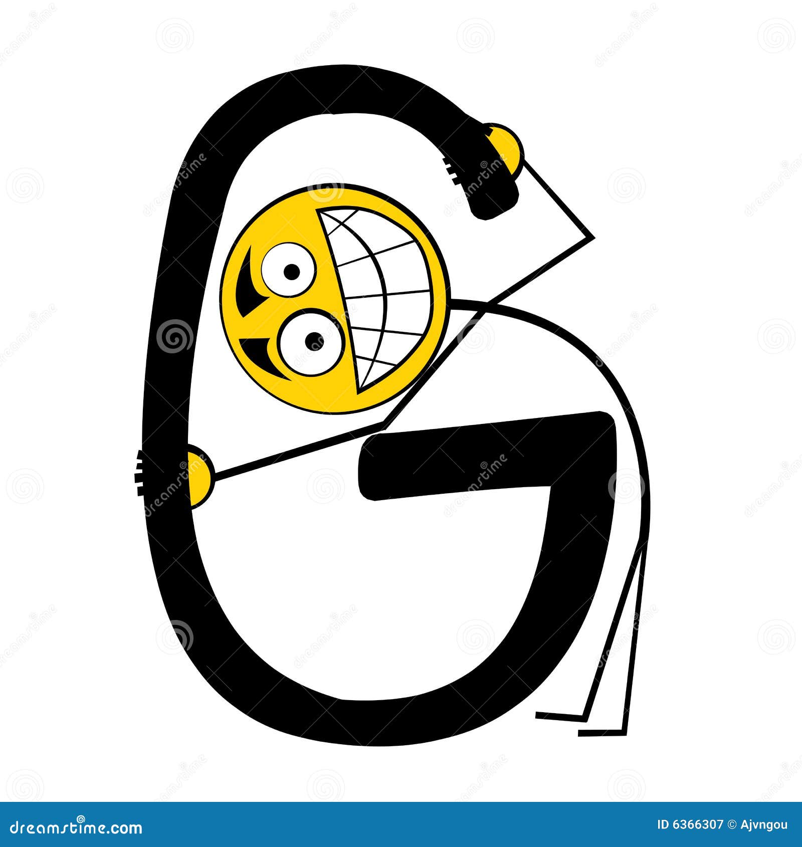 Happy alphabet letters G stock illustration. Illustration of painting
