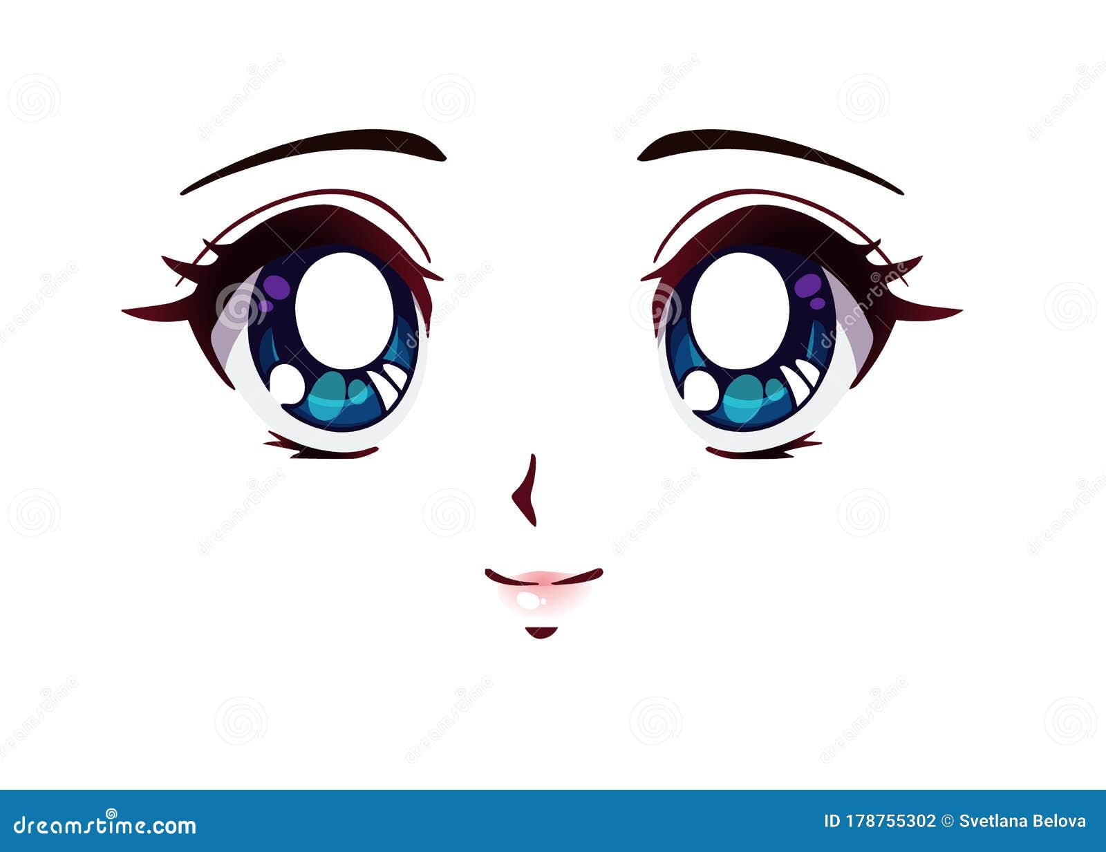 Eyes mouth and nose  How to draw anime