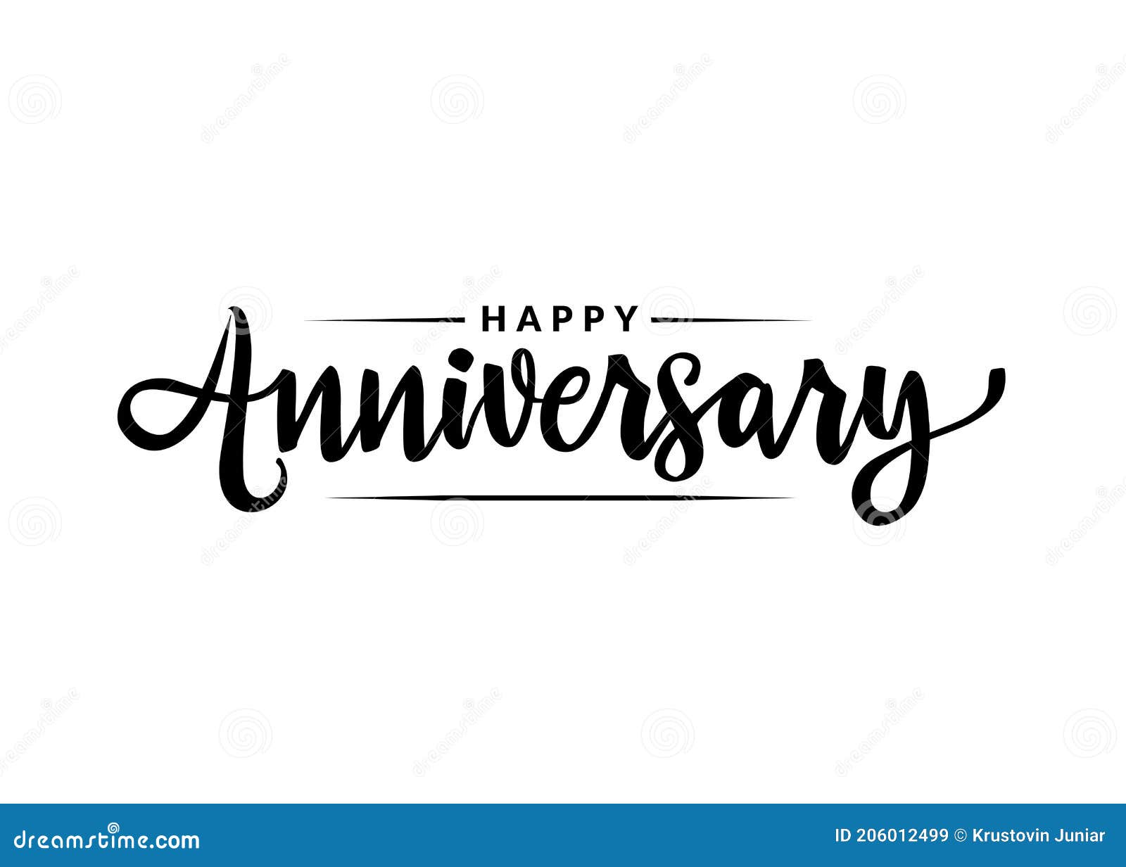 happy anniversary calligraphy hand lettering