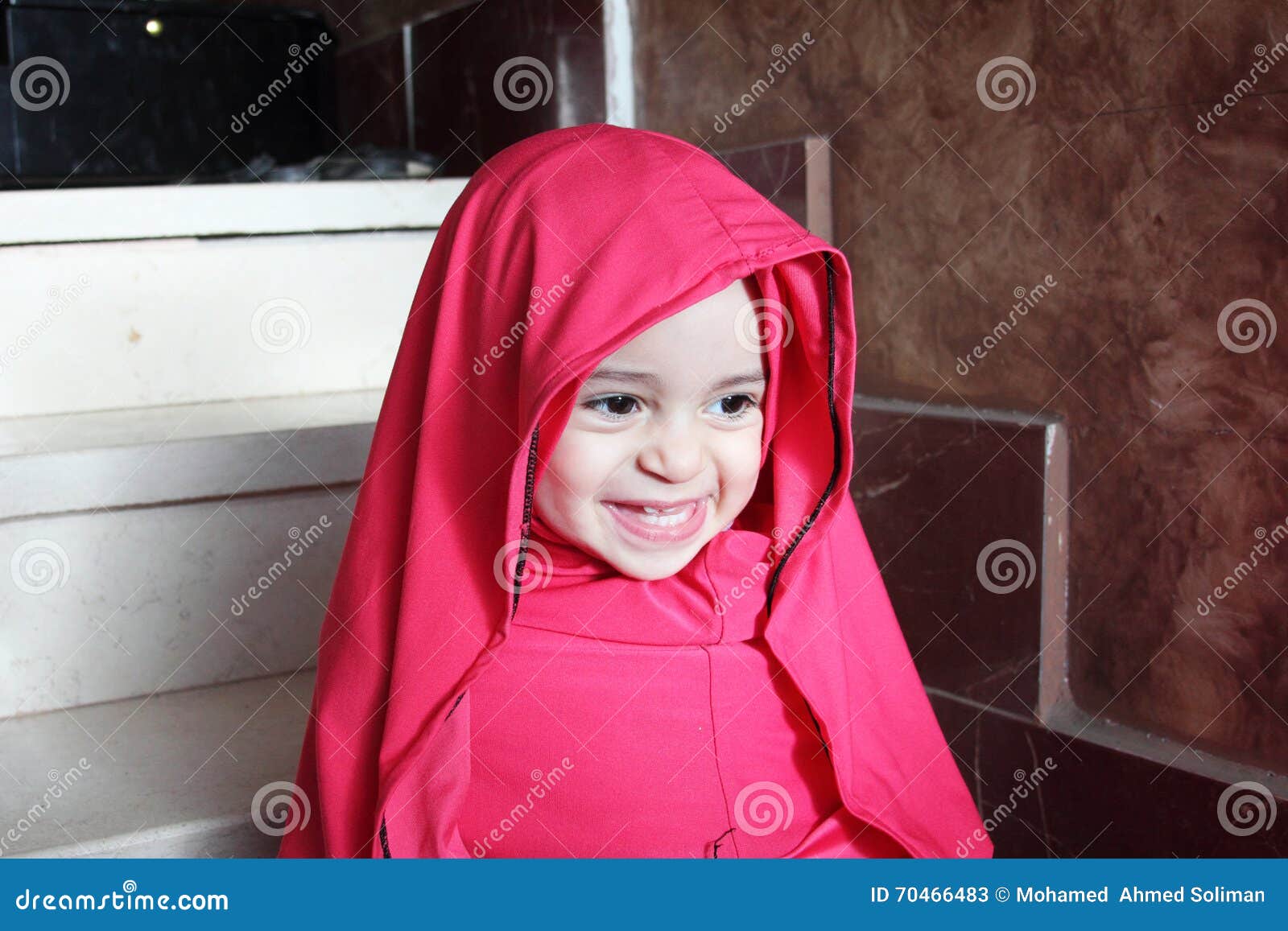 Happy Arab Egyptian Muslim Baby Girl Stock Image - Image 