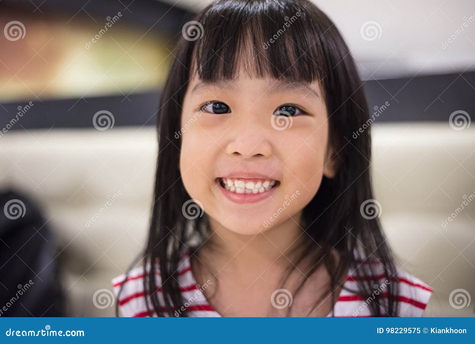 Happy Asian Chinese Little Girl Stock Image - Image of healthy ...