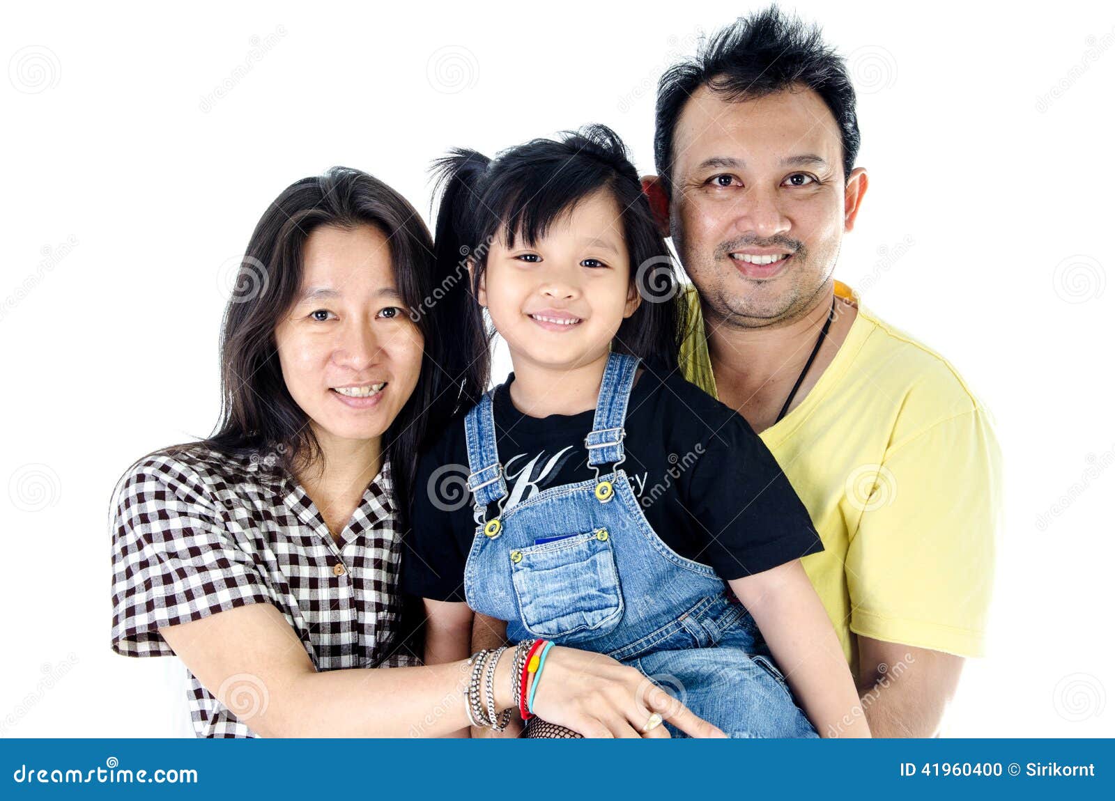 mom dad Asian white