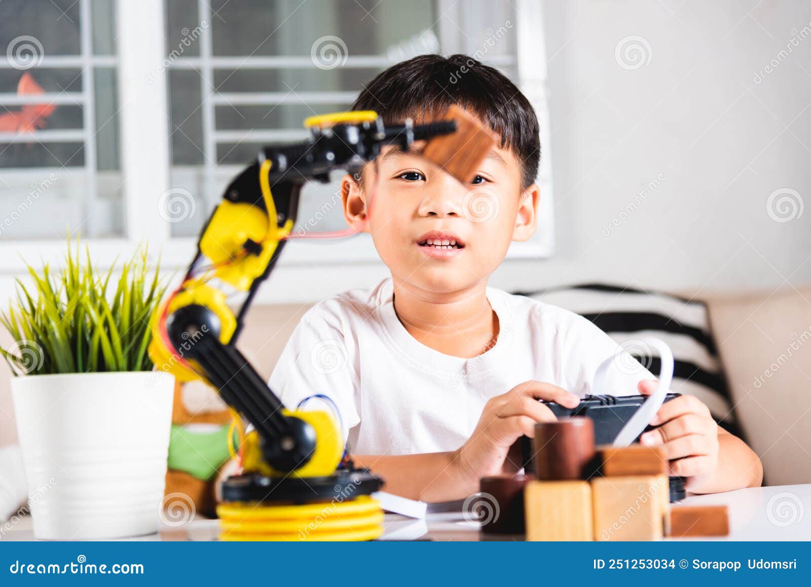 Robot that picks up cheap blocks