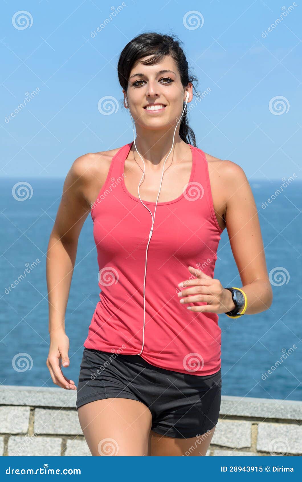 Happy Athlete Running On Summer Royalty Free Stock Photo - Image: 28943915