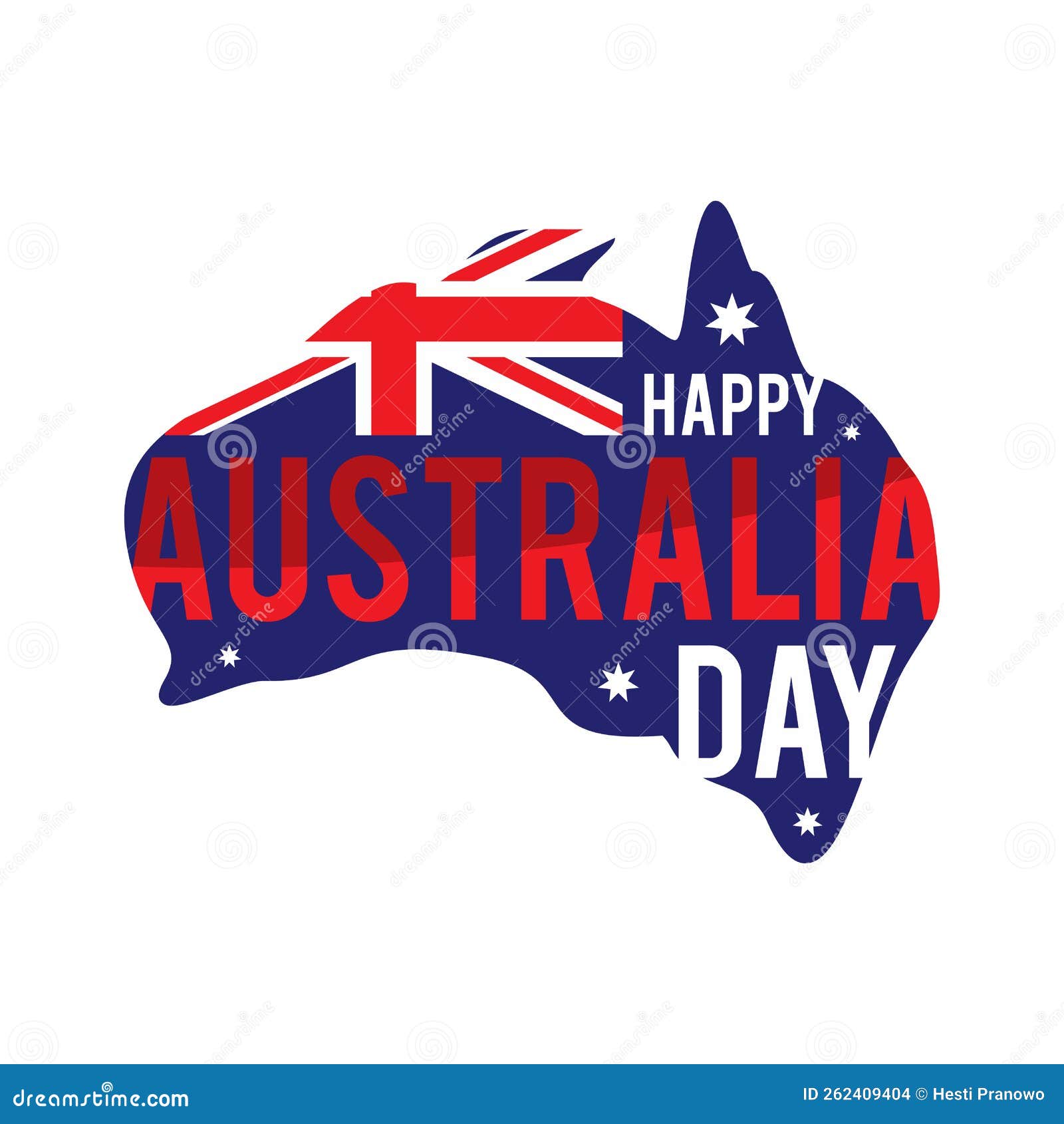 Happy Australia Day Background Letter Stock Vector Illustration of independence, banner 262409404