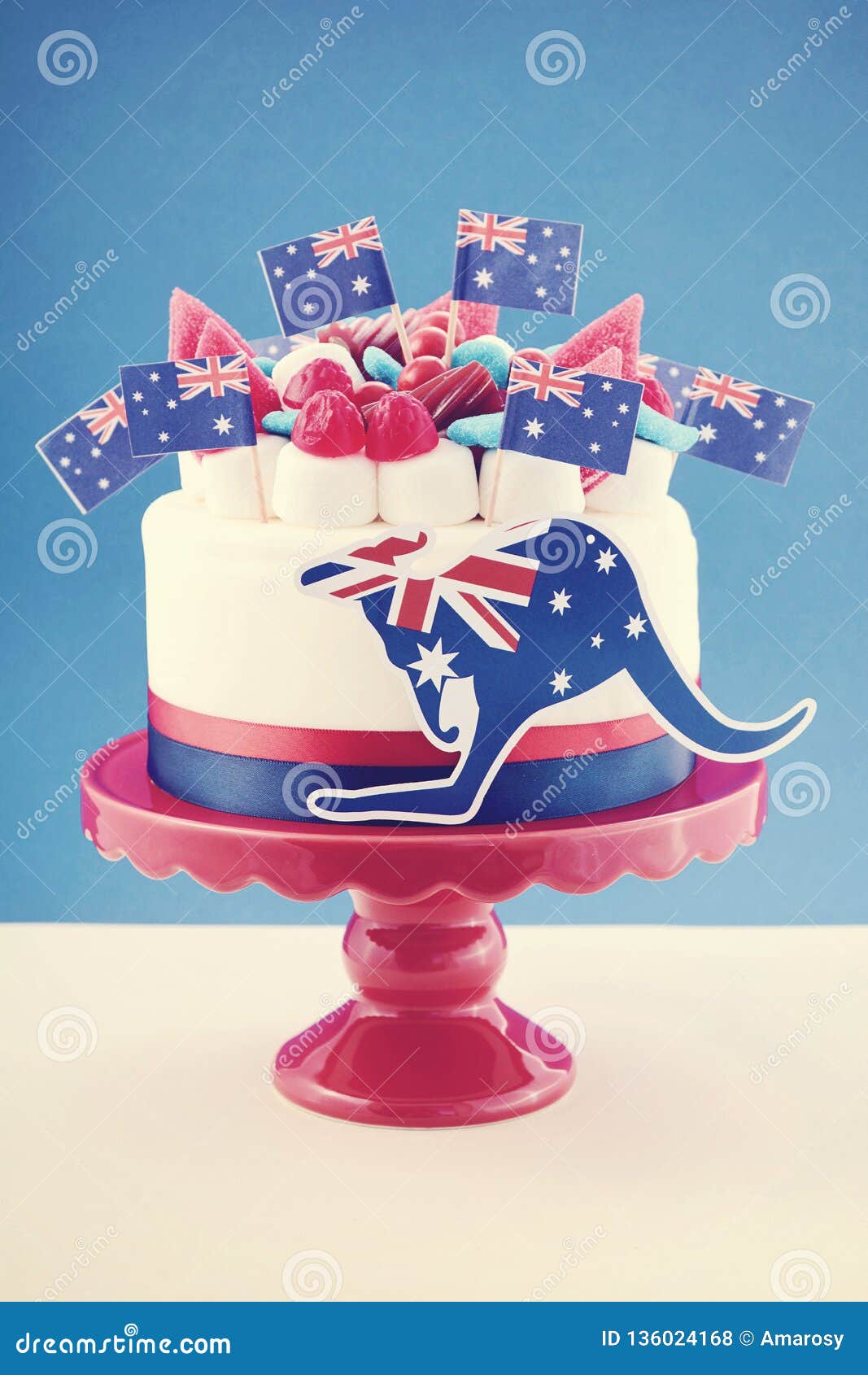 Happy Australia Day Celebration Cake with Vintage Wash Filter ...