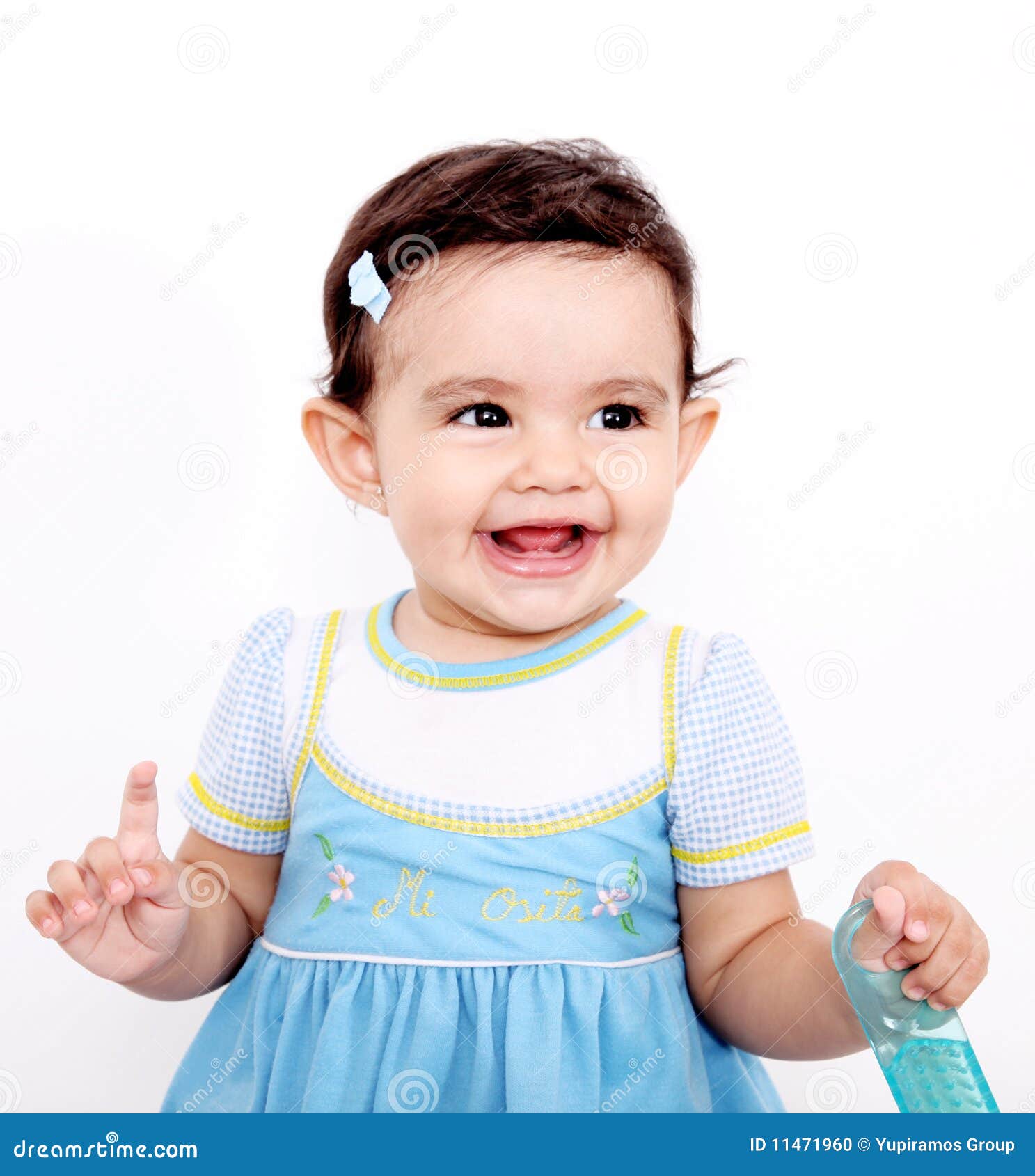 Happy baby stock photo. Image of blue, adorable, innocence 11471960