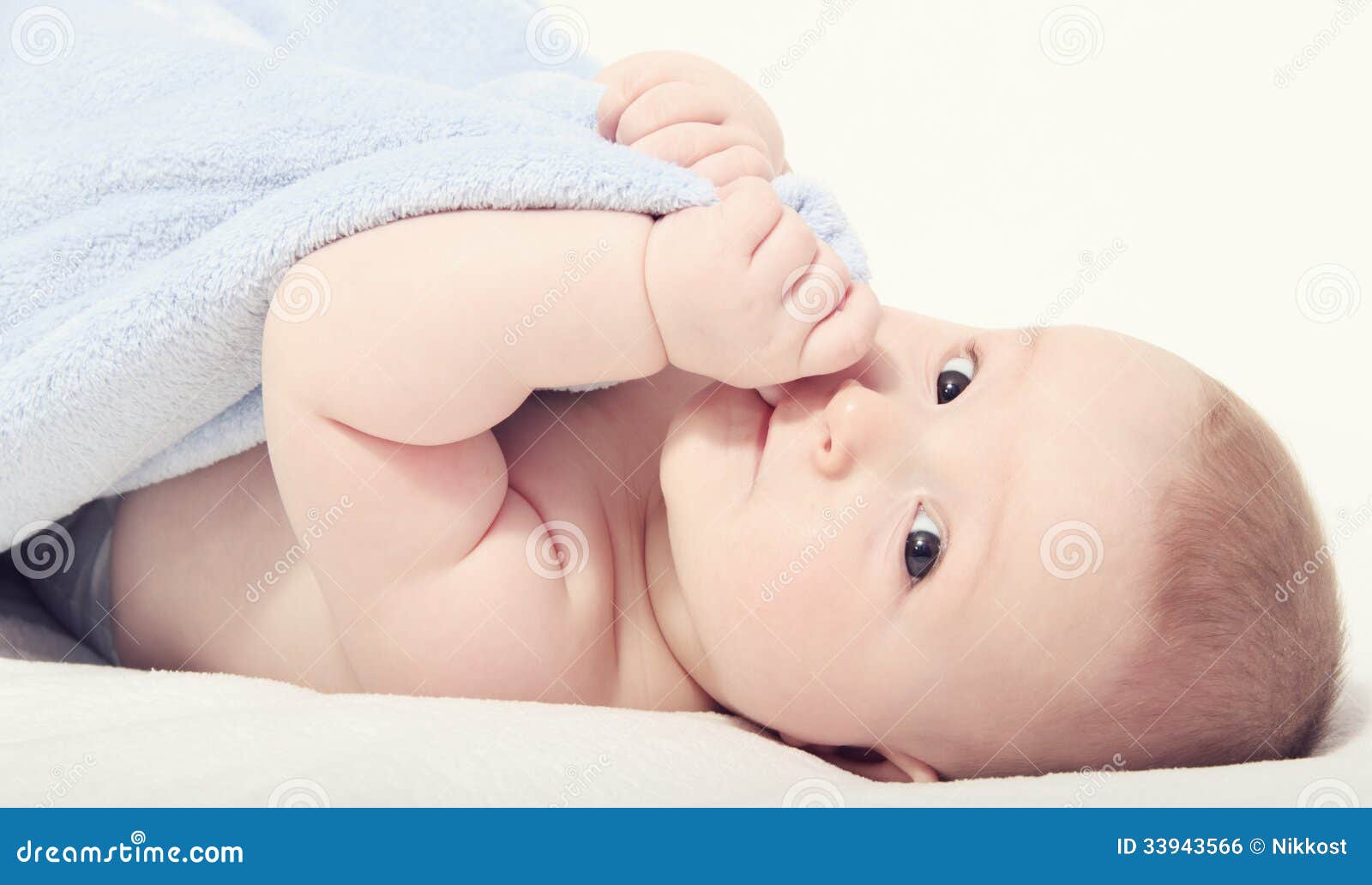 Happy baby on back stock photo. Image of back, 33943566