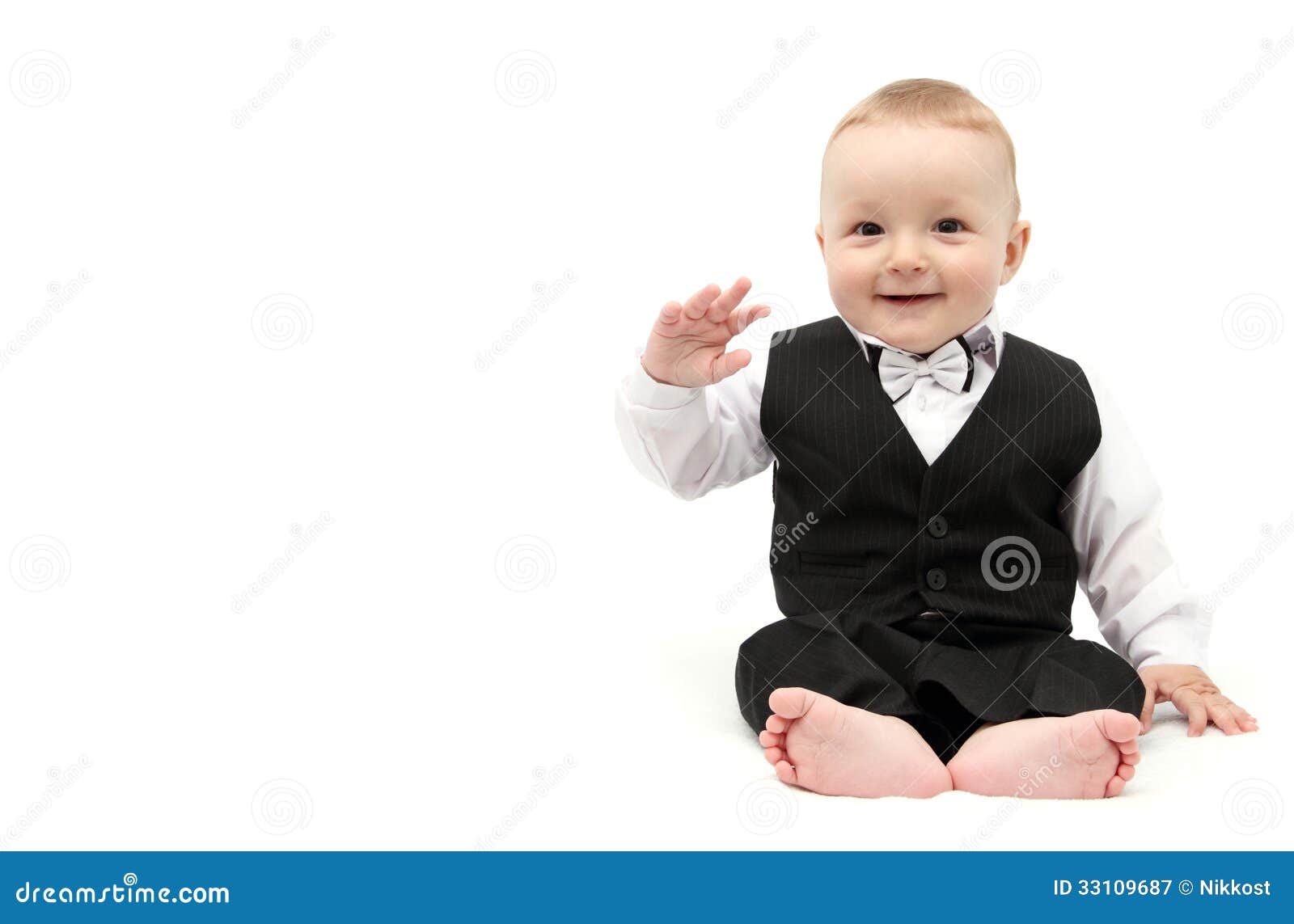 baby in suit
