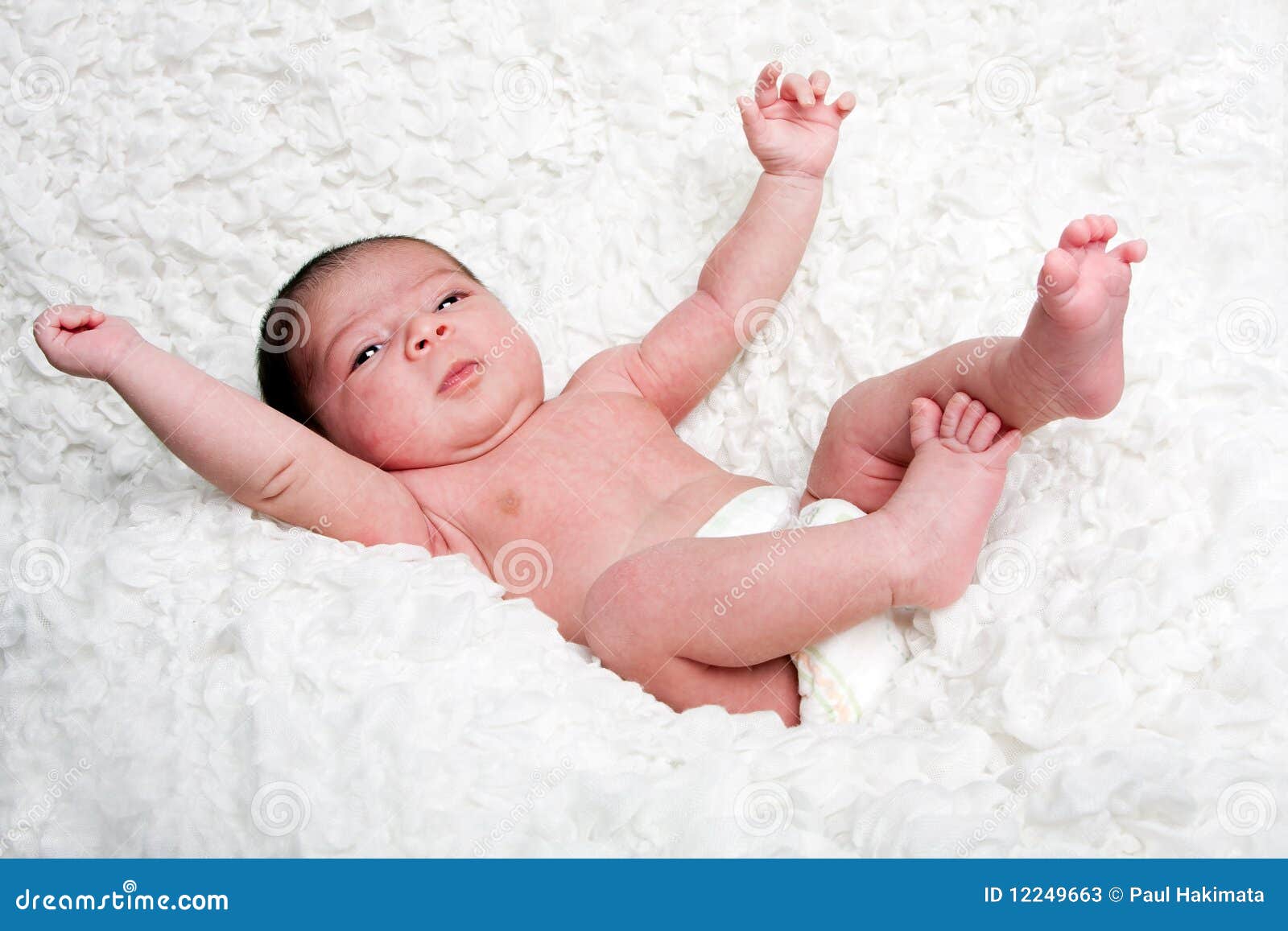 Happy baby in cloud stock image. Image of cloud, newborn 12249663