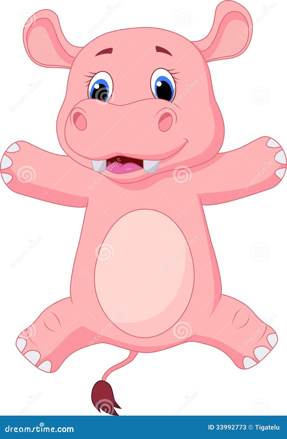 Happy Baby Hippo Cartoon Stock Vector Illustration Of Cheer Happy Baby Hippo Cartoon Stock Vector Illustration Of Cheer