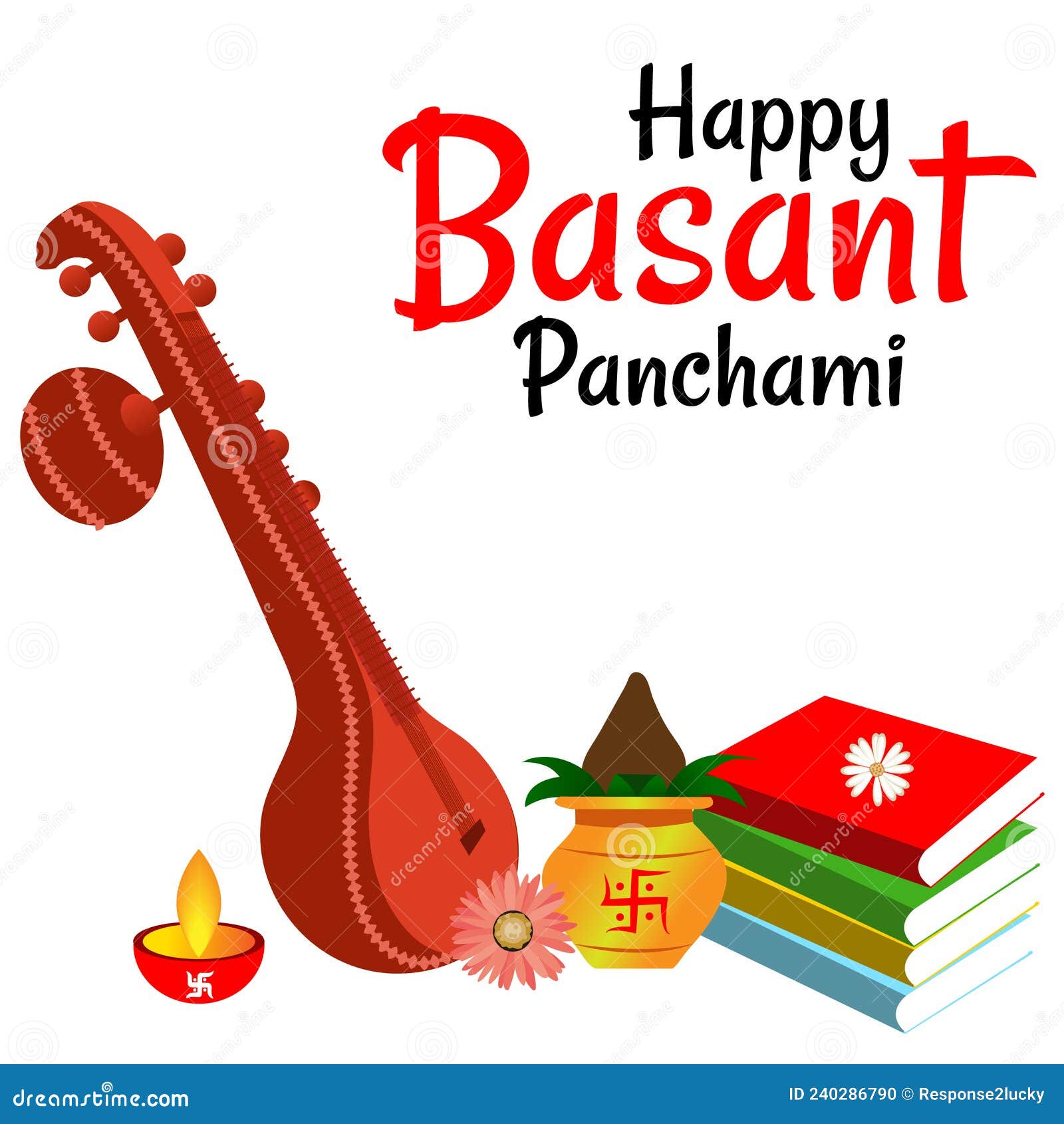 Happy Basant Vasant Panchami Festival Background Design Vector Stock Vector Illustration Of 