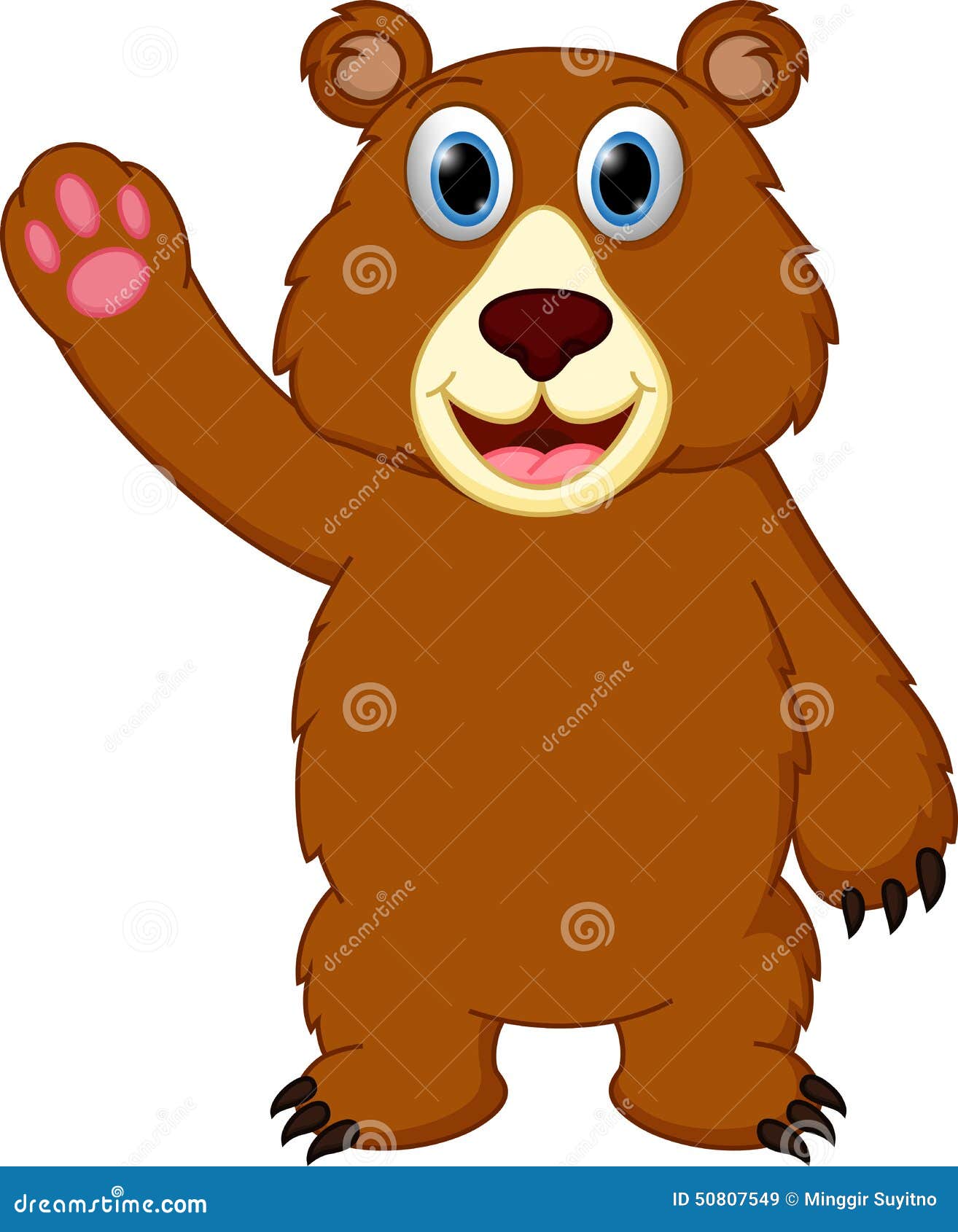 Happy Bear Cartoon Royalty-Free Stock Photo | CartoonDealer.com #34619421
