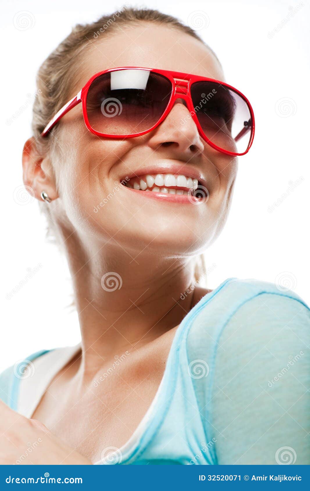 Happy Beautiful Woman With A Vivacious Smile Stock Image