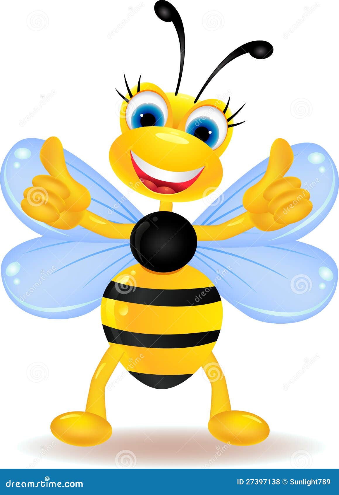 happy bee clipart free - photo #37