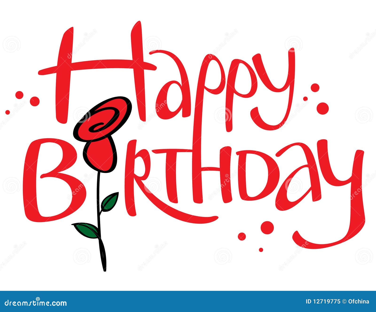 Happy Birthday Royalty Free Stock Photo Image 12719775