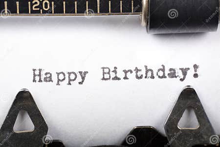 Happy Birthday stock photo. Image of typescript, typing - 4140544