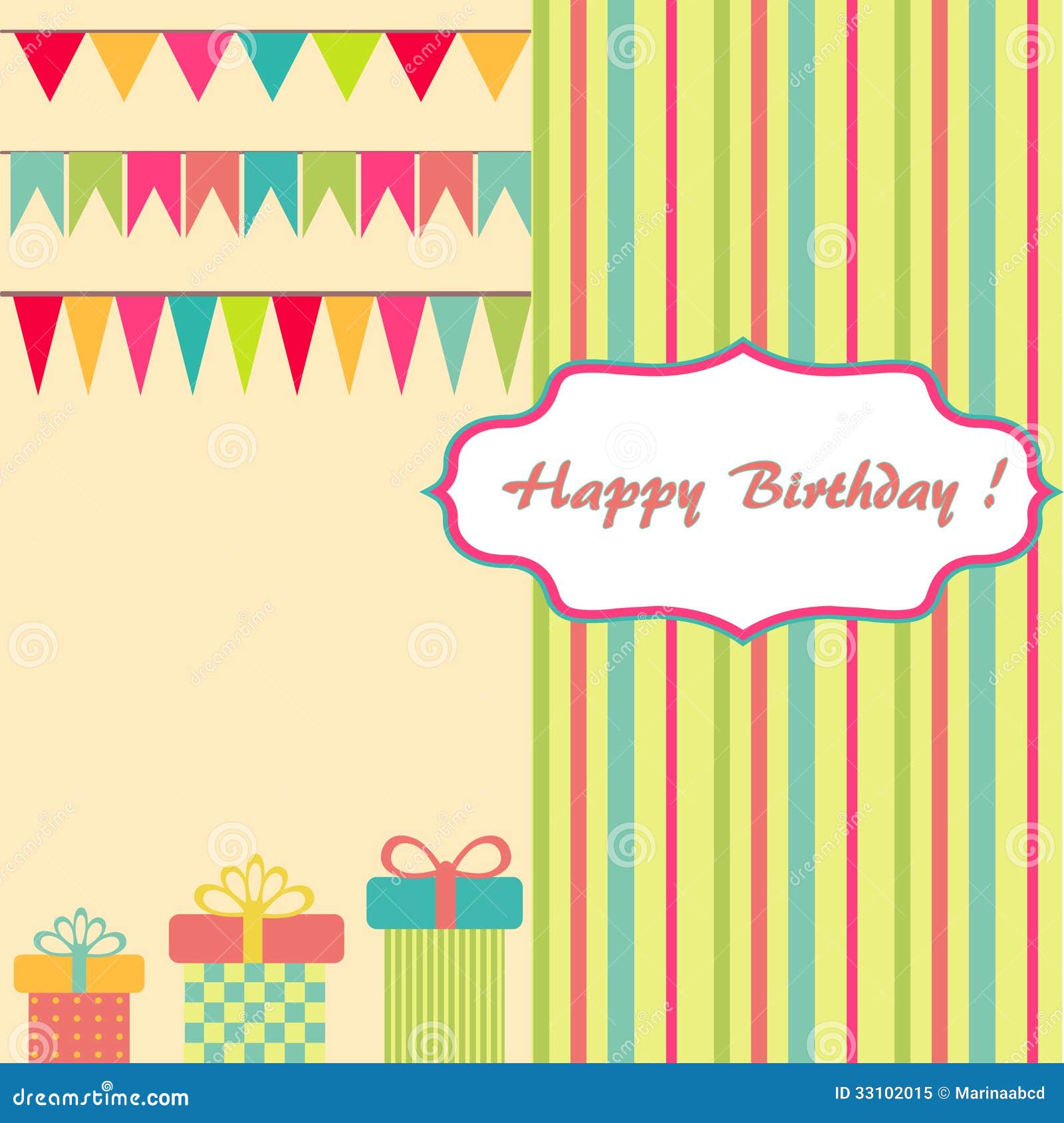 Happy birthday background stock vector. Illustration of holiday - 33102015