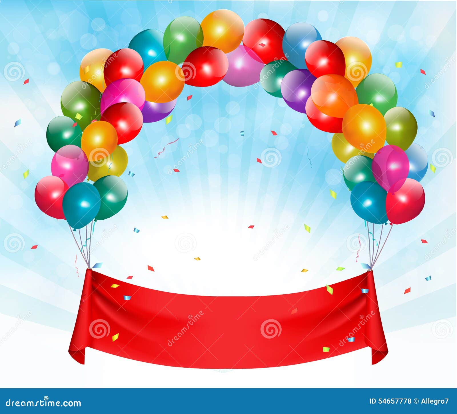 Happy Birthday Banner Background. Stock Vector - Illustration of ...