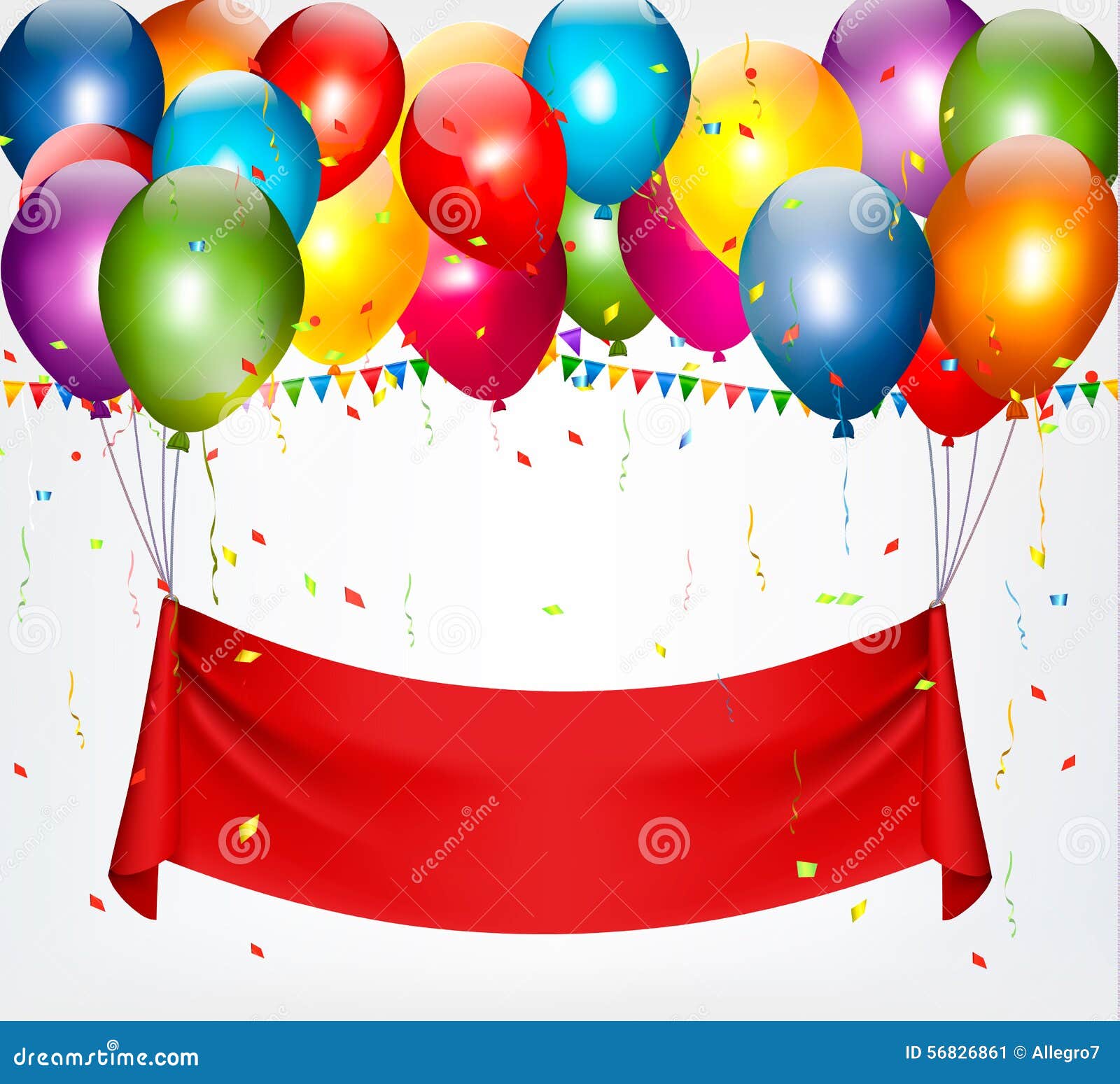 Happy Birthday Banner Background. Stock Vector - Illustration of ...