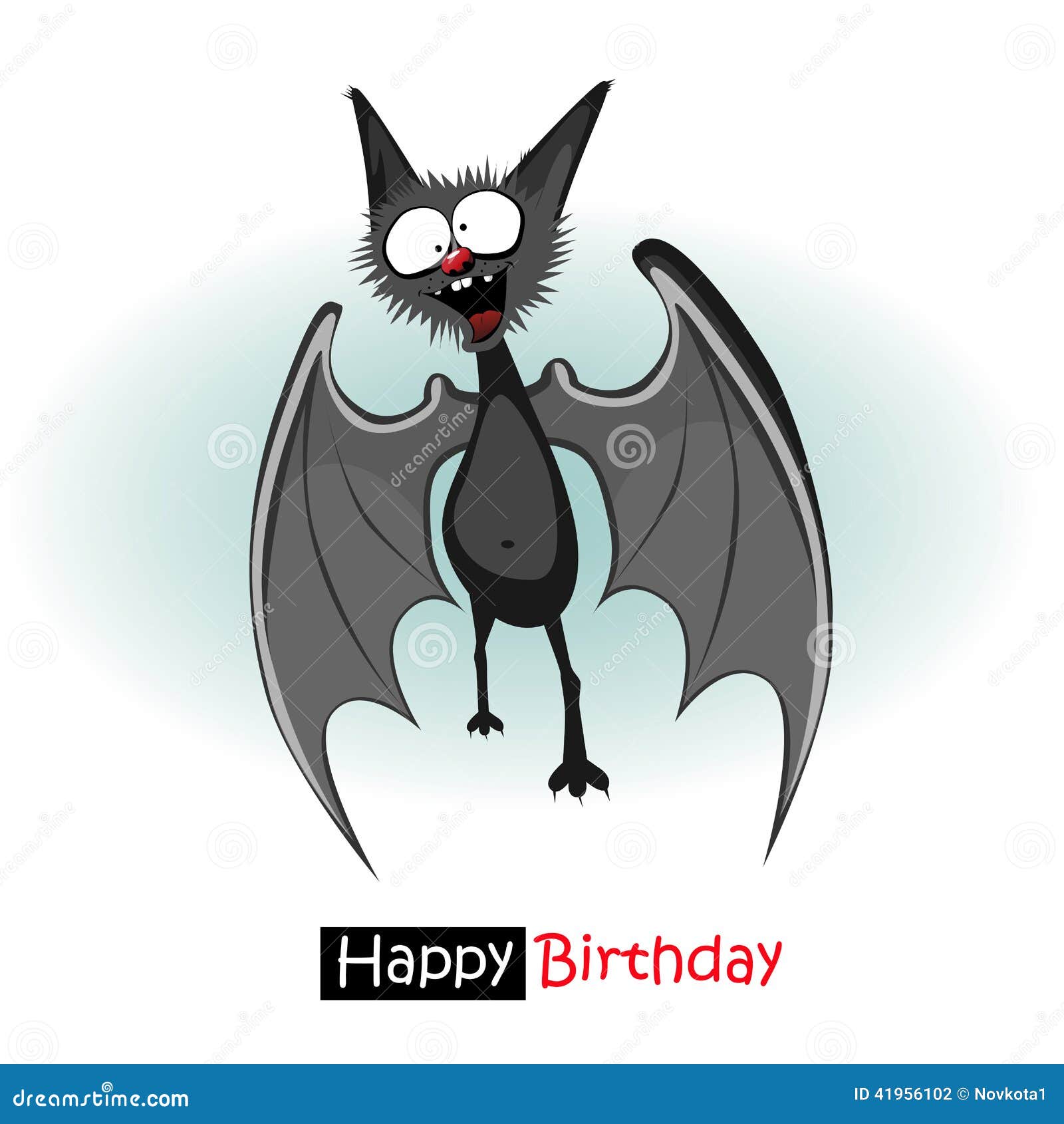Happy Birthday Bat Smile Stock Illustration Image 41956102
