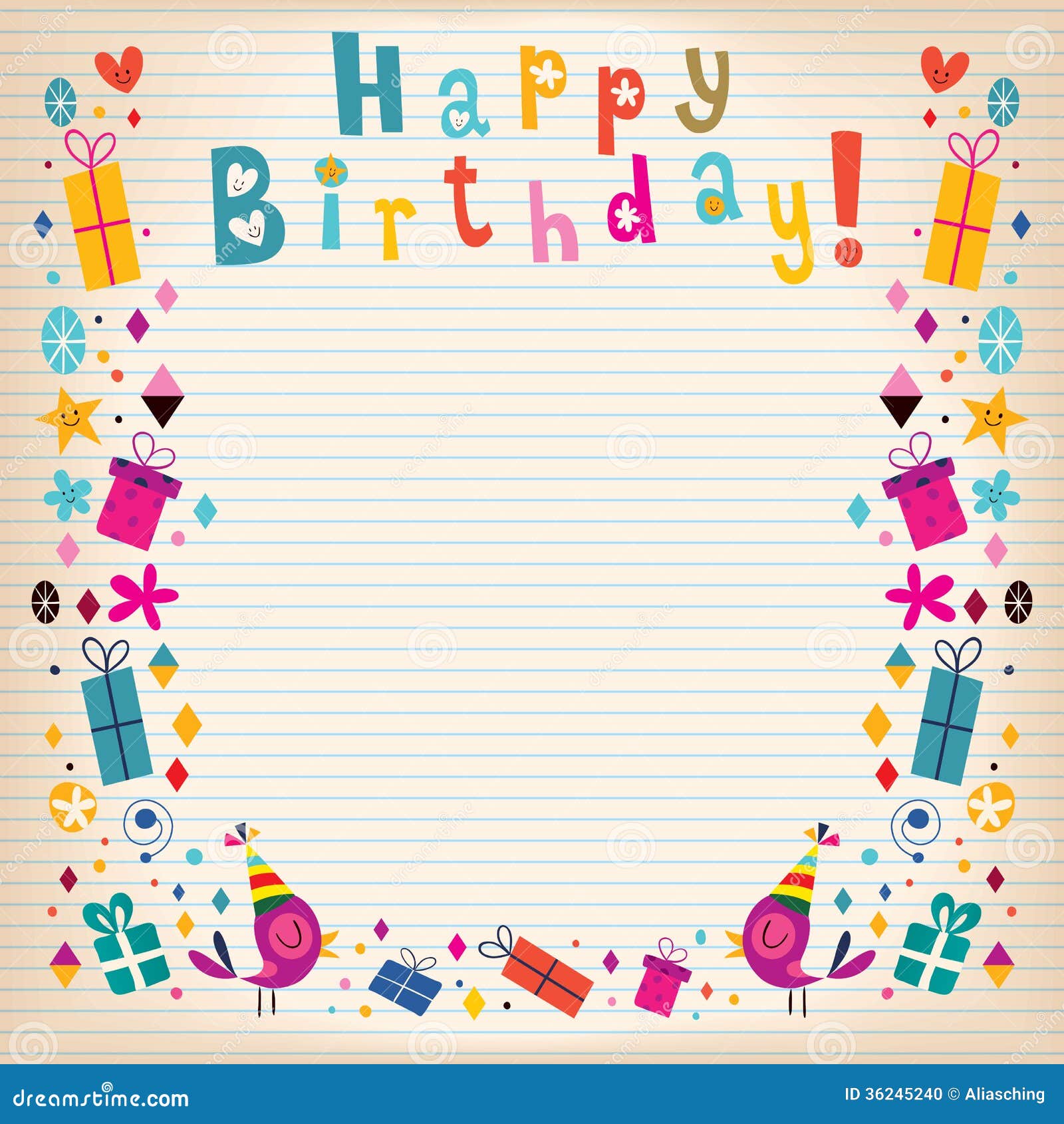 birthday border clip art landscape