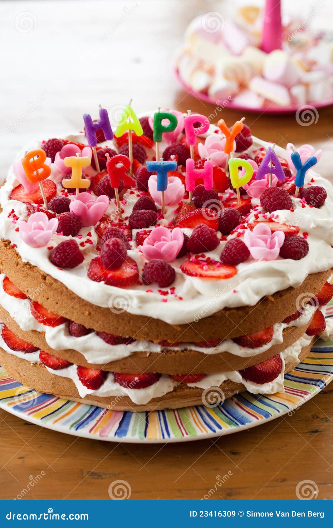 Happy Birthday Cake Royalty Free Stock Images - Image: 23416309