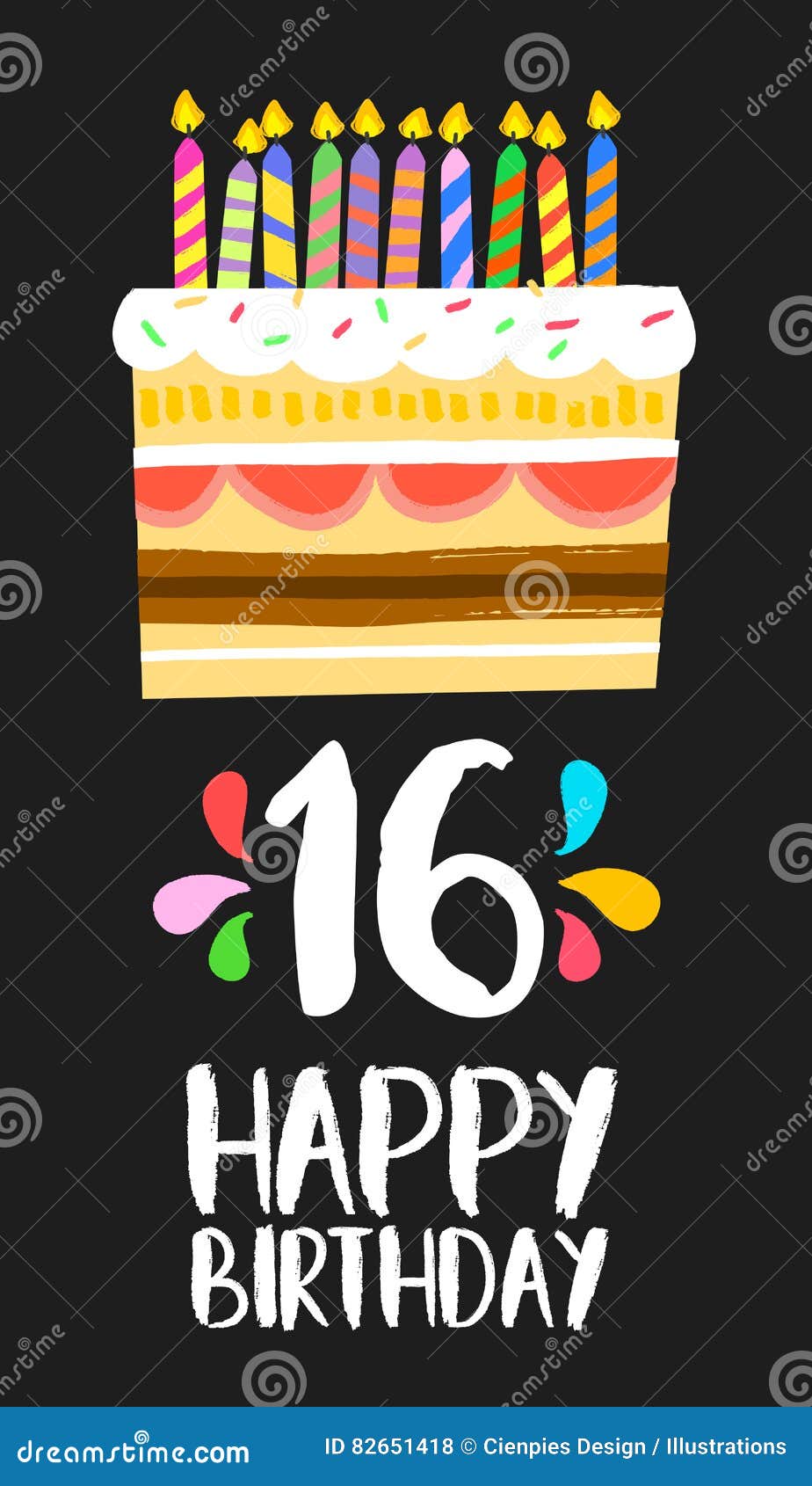 Greeting card Happy Birthday 16
