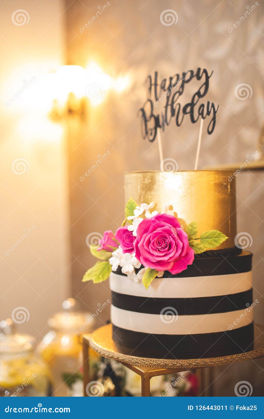 Happy birthday stock image. Image of birthday, flower - 126443011