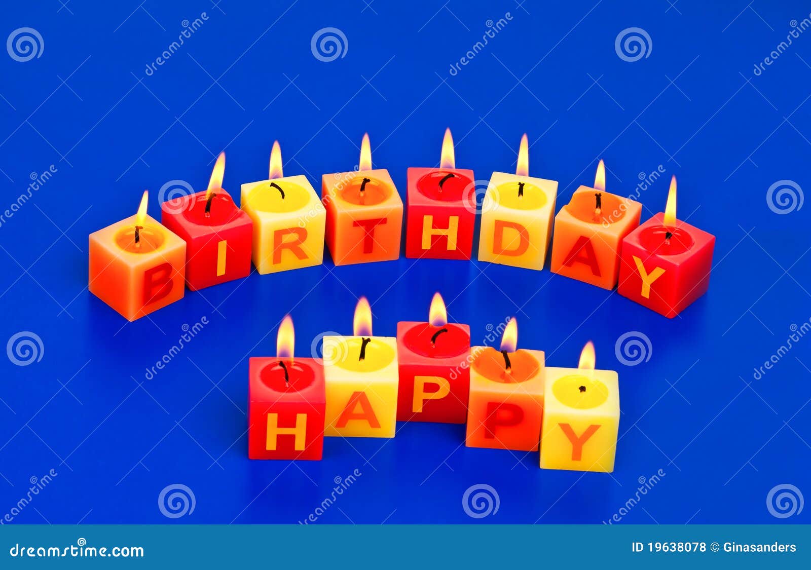 Happy Birthday Candles stock photo. Image of romantic 19638078