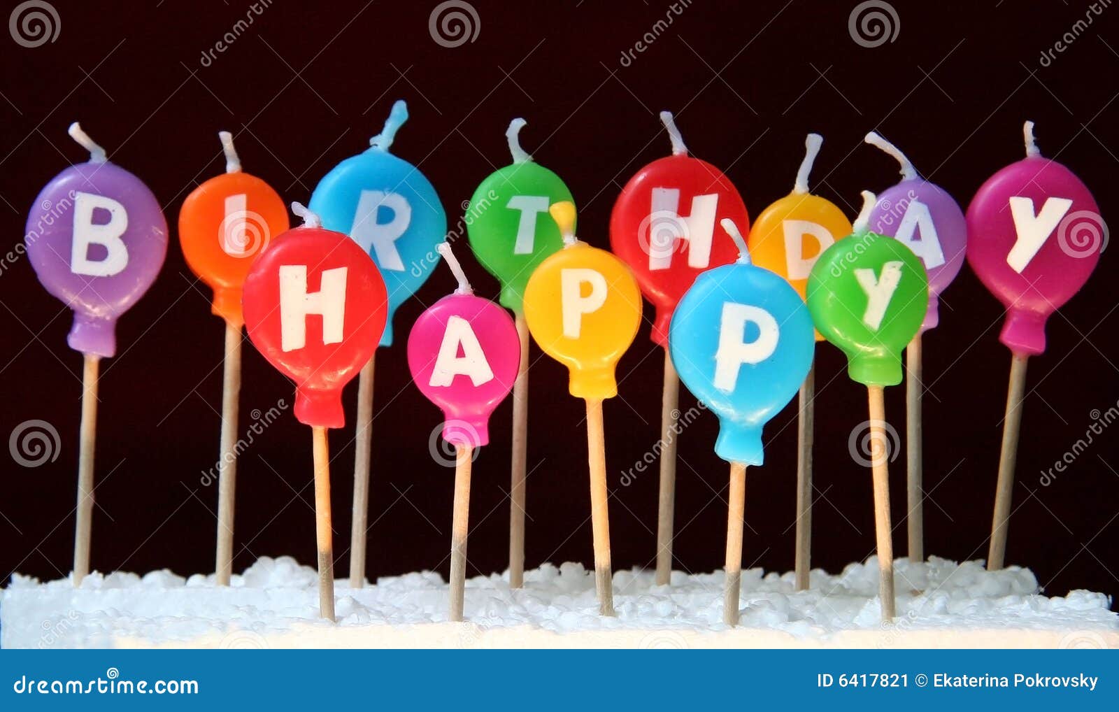 Happy birthday candles stock image. Image of party, holiday 6417821