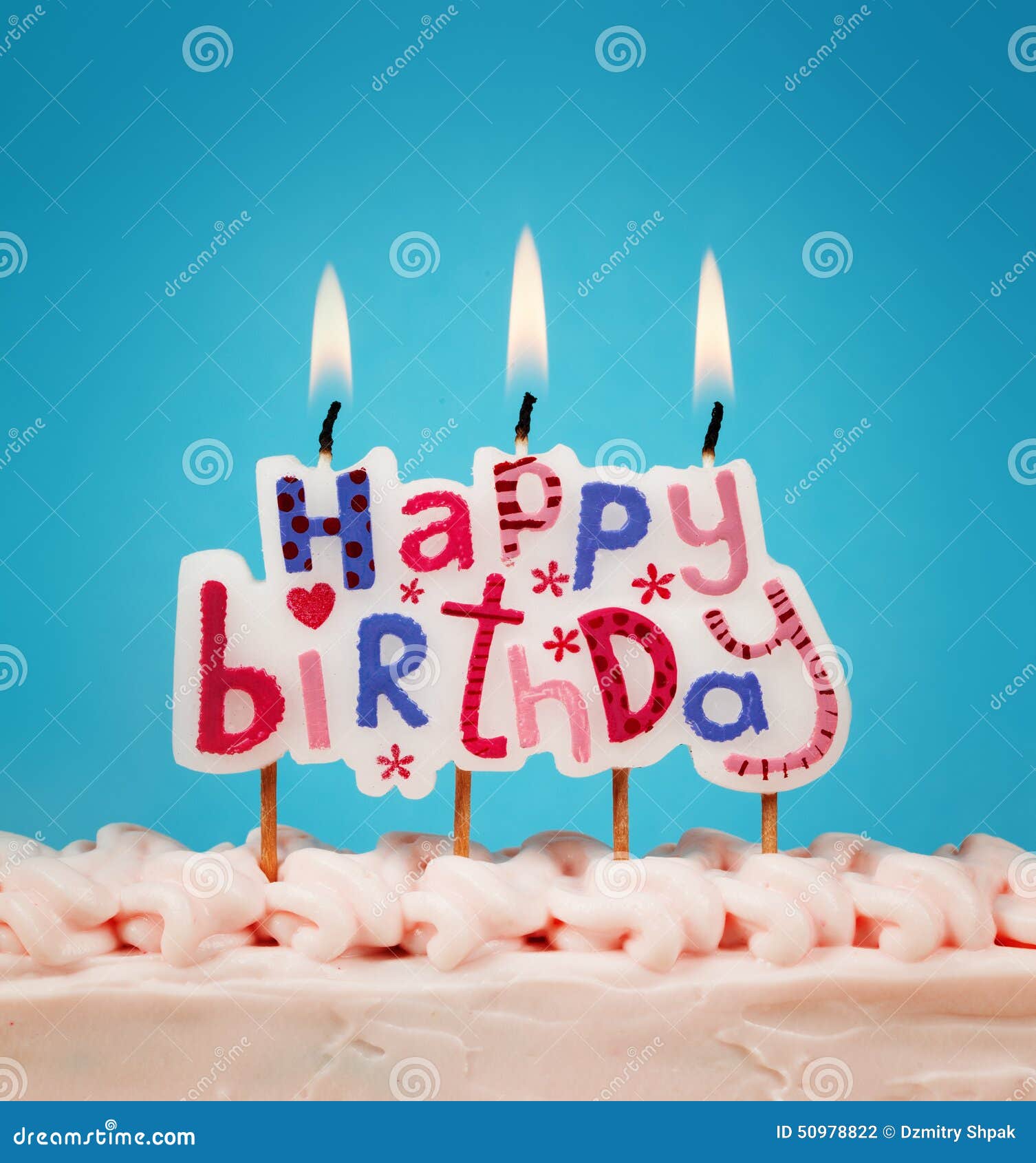 Happy birthday candles stock photo. Image of balloon 50978822