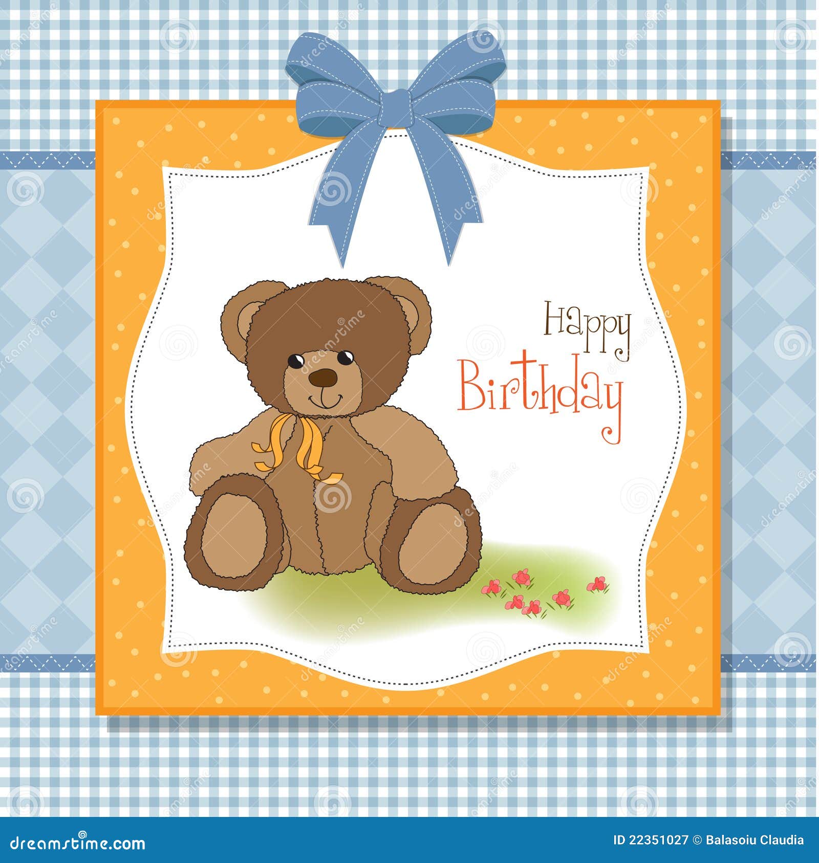 Happy birthday card stock illustration. Illustration of girl - 22351027