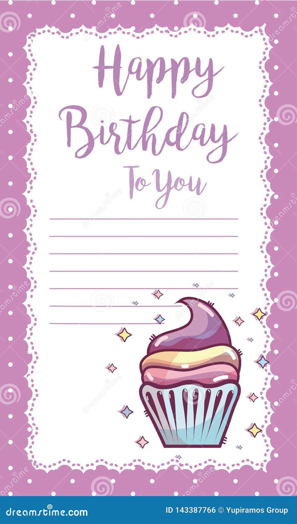 Download Happy birthday card stock vector. Illustration of space ...