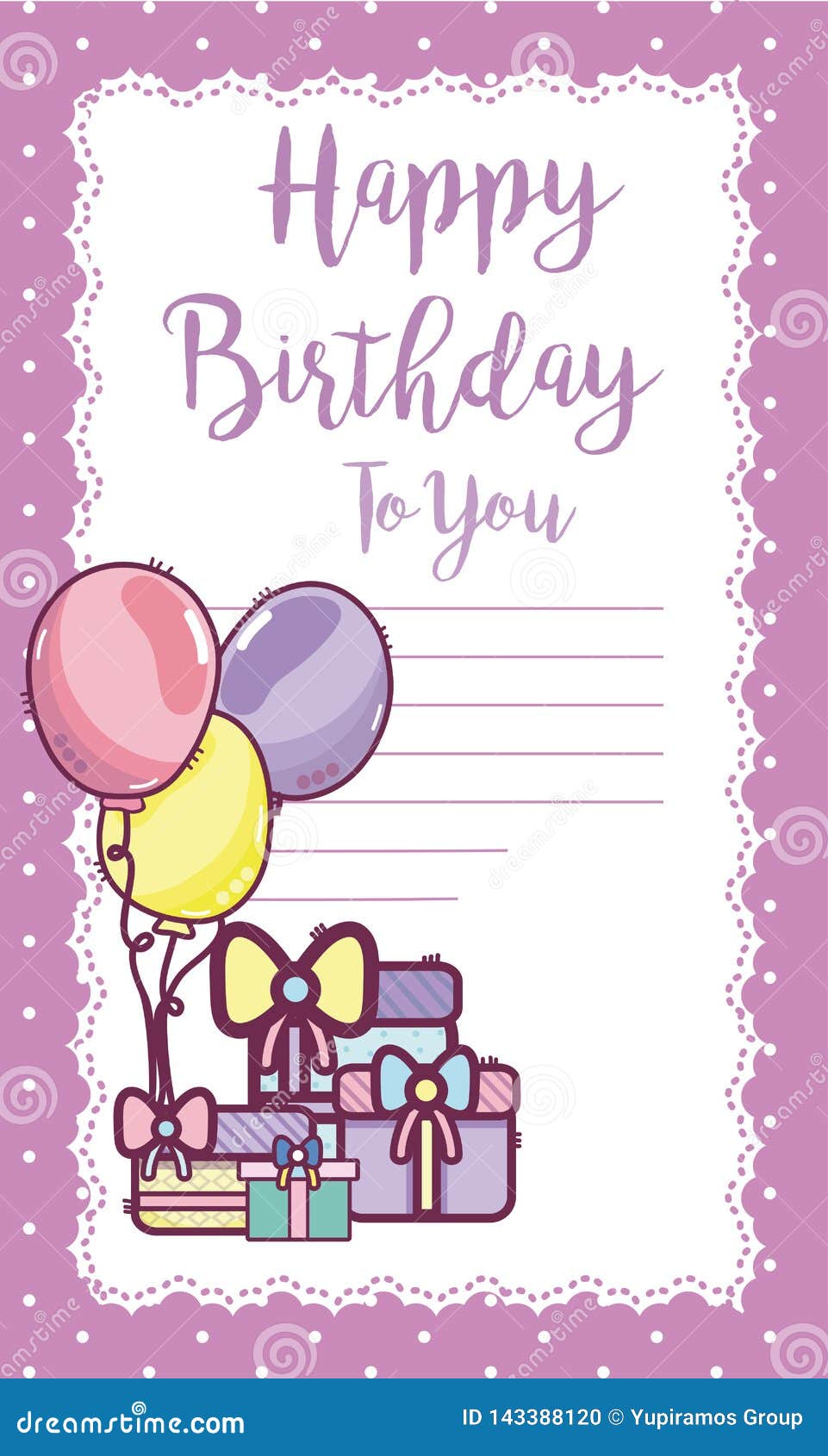 Download Happy birthday card stock vector. Illustration of ...