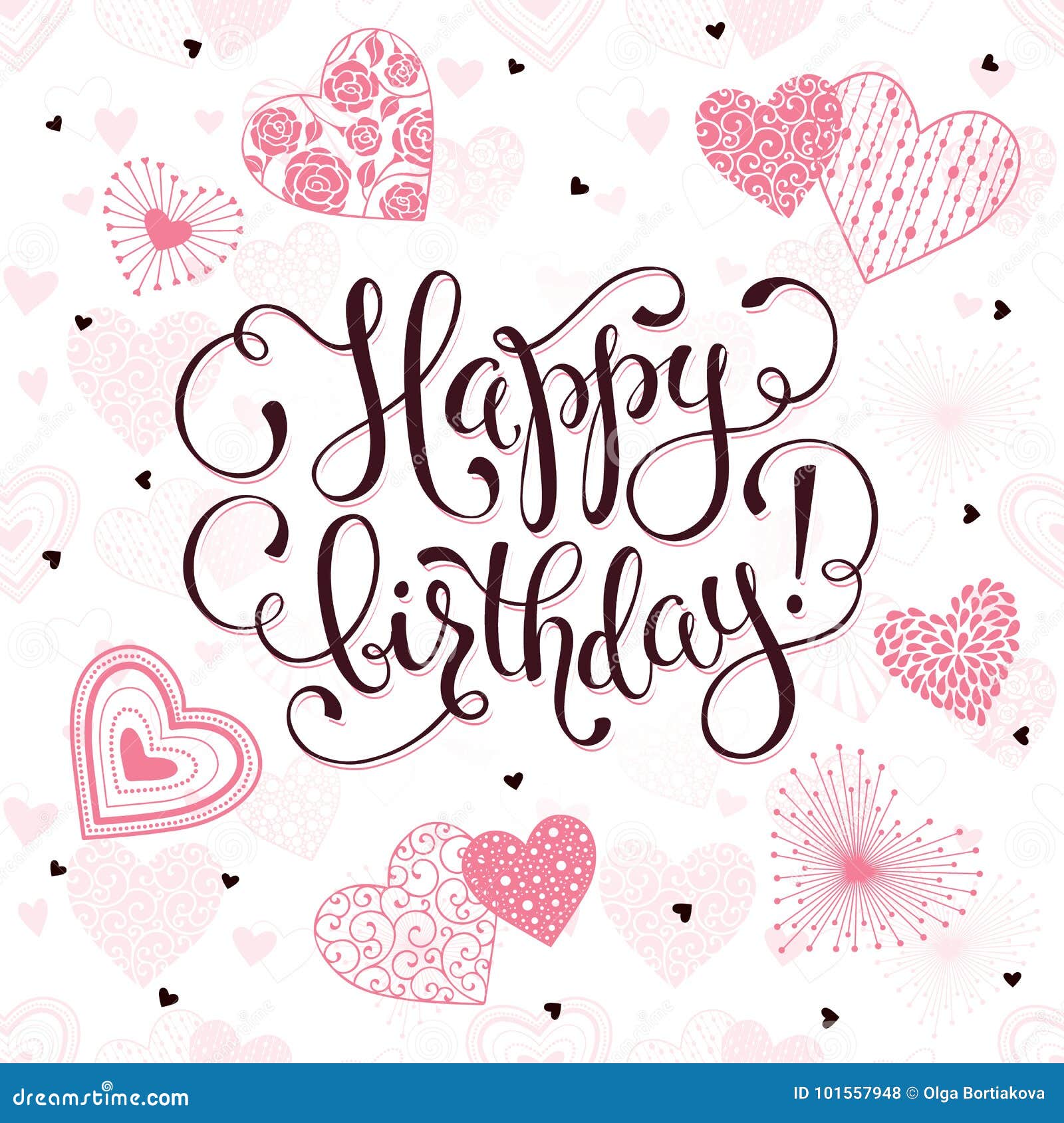 Happy birthday card stock vector. Illustration of backdrop - 101557948