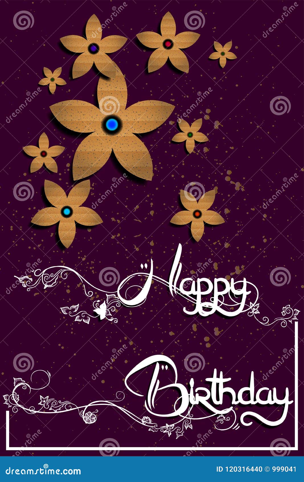 Happy Birthday Card Illustration Jpg Stock Illustration ...