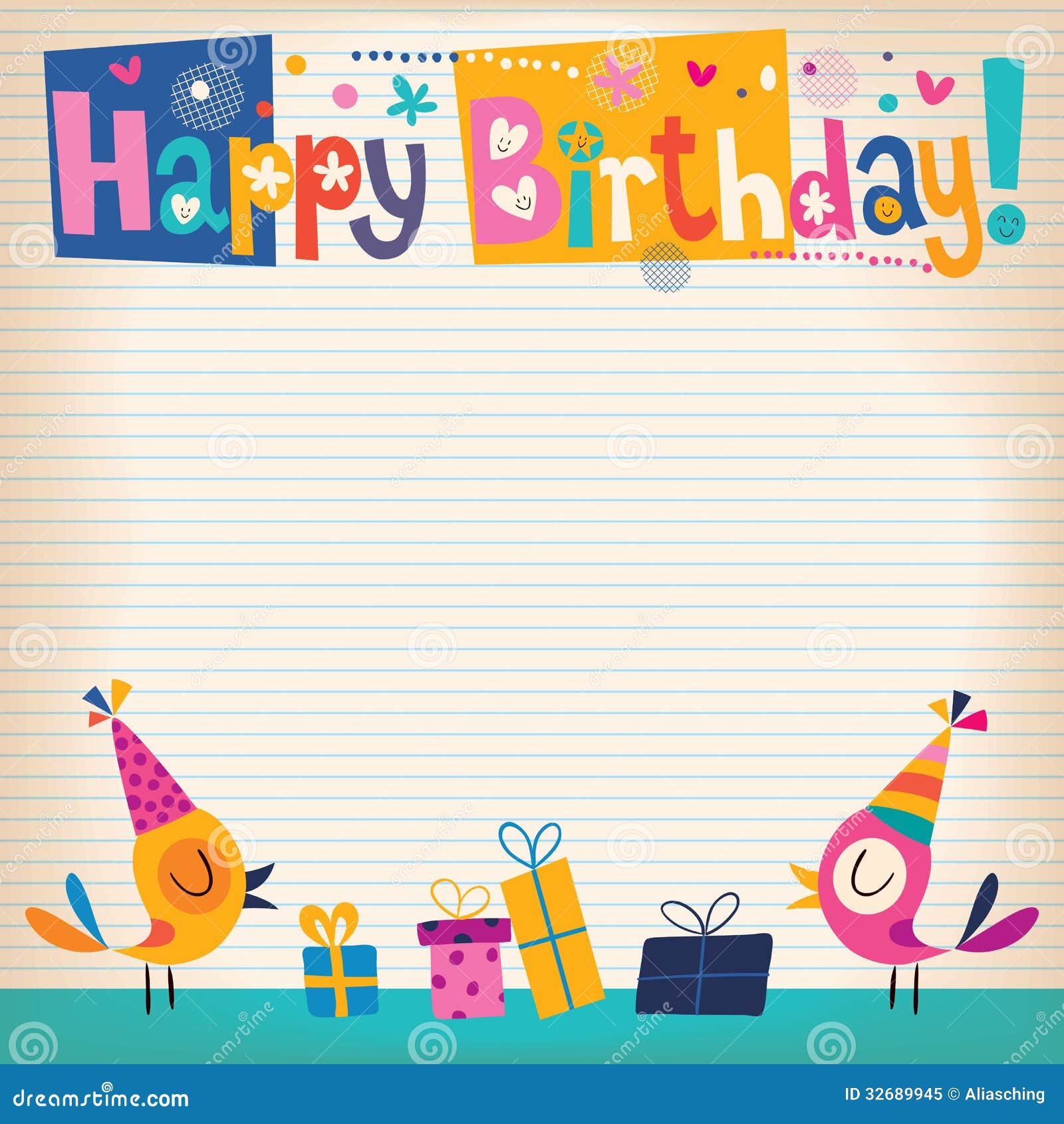 Birthday Stationery Happy Birthday Printer Paper 6522 8.5 x 11-60 Sheets 