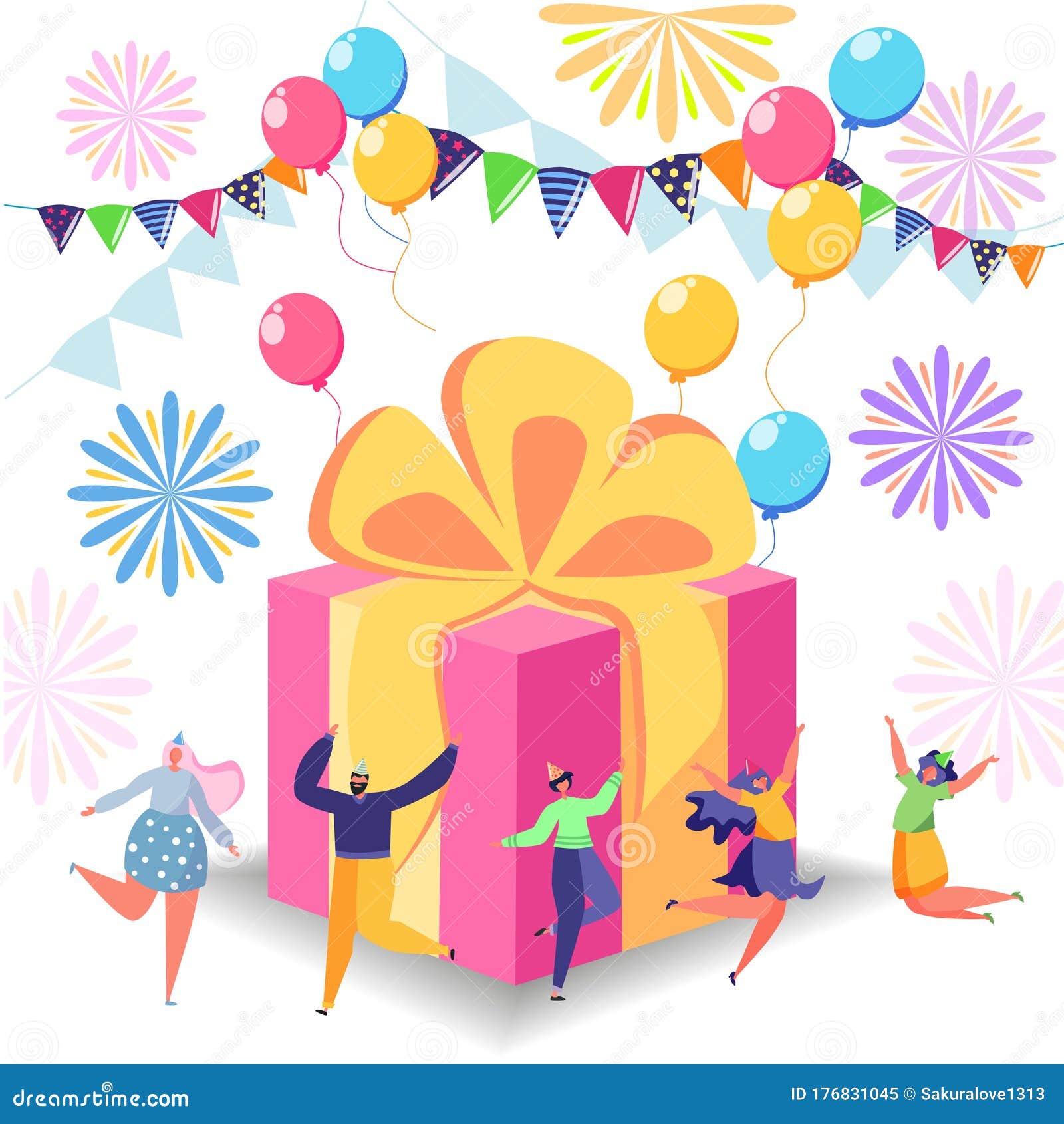 Happy Birthday Celebration Concept with Friends. Anniversary Confetti with Happy Funny Flat Cartoon Characters Stock Illustration - Illustration of character, confetti: 176831045 Happy Birthday Celebration Concept with Friends. Anniversary Confetti with Happy Funny Flat Cartoon Characters Stock Illustration - Illustration of character, confetti: 176831045