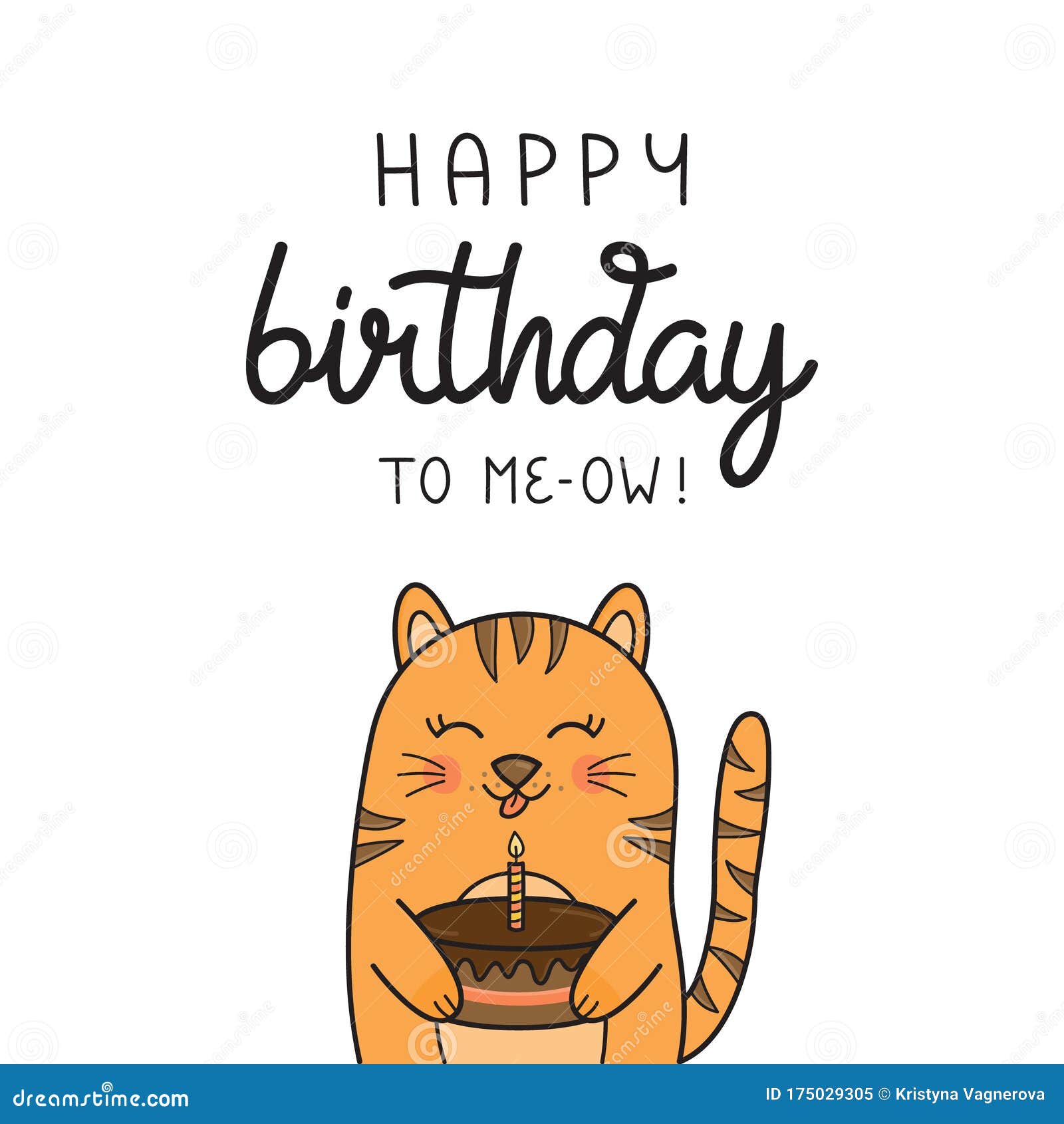 happy birthday cute cat meme