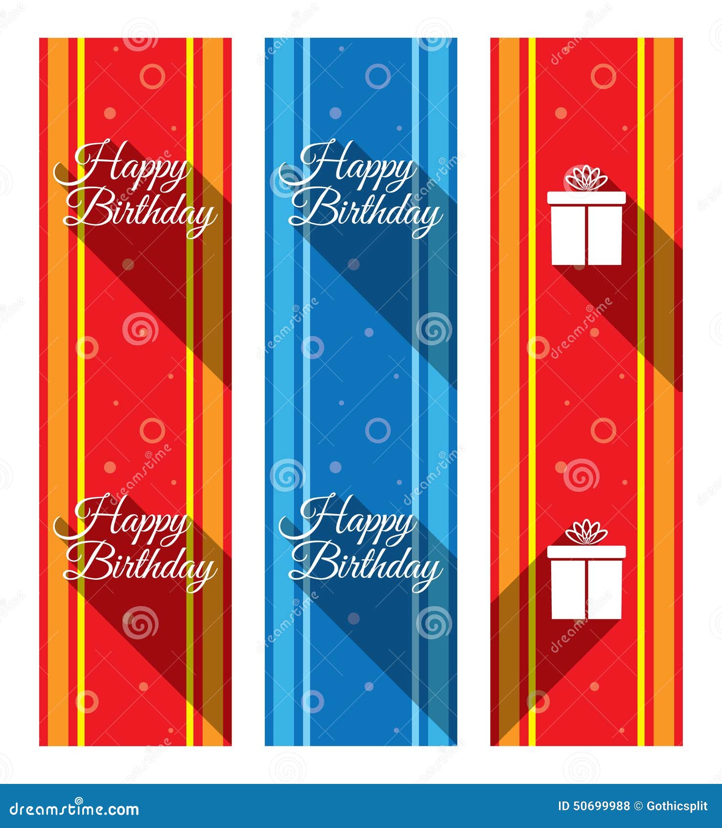 Happy Birthday - Duct Tape Ribbons Stock Vector - Illustration of ...