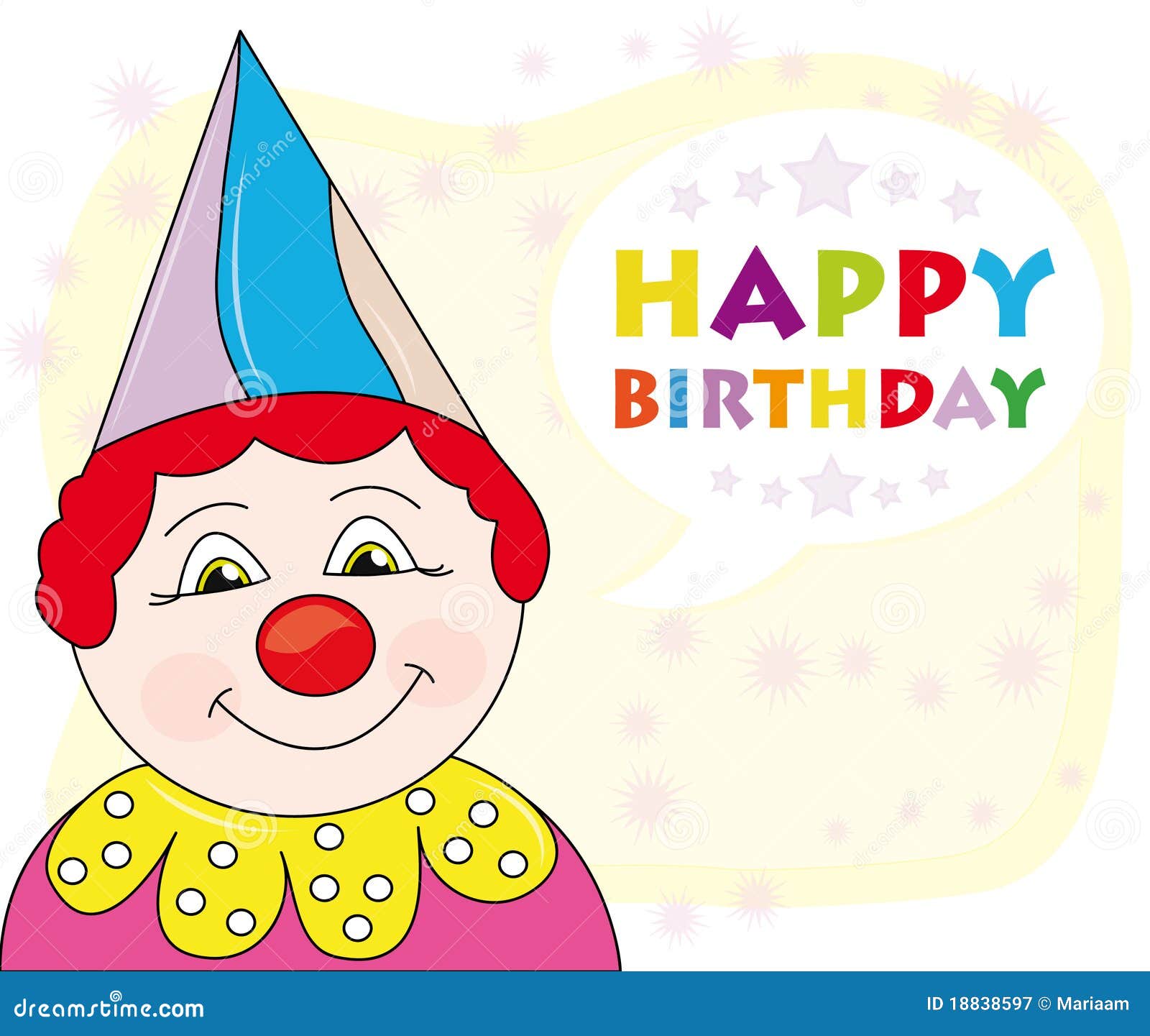 Happy Birthday Greeting Card Stock Illustration - Image 