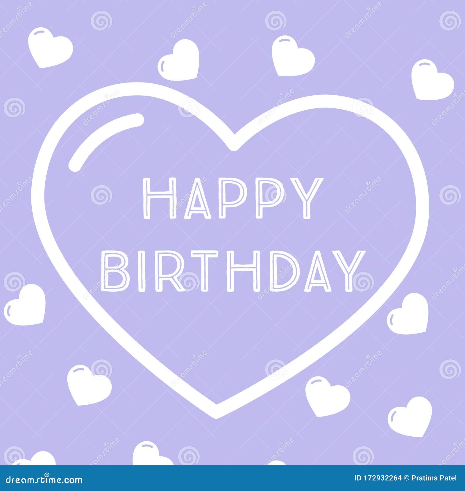 Happy Birthday Greeting Card on Abstract Background Colourful Hearts,  Graphic Design Illustration Wallpaper Stock Illustration - Illustration of  birthday, written: 172932264