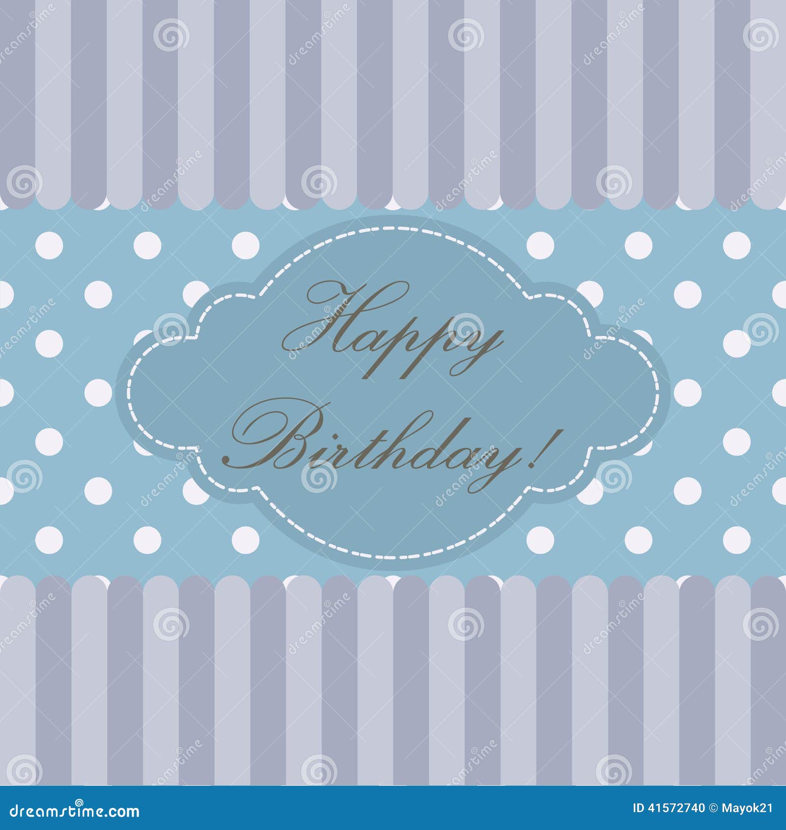 Happy Birthday! stock vector. Illustration of idea, abstract - 41572740