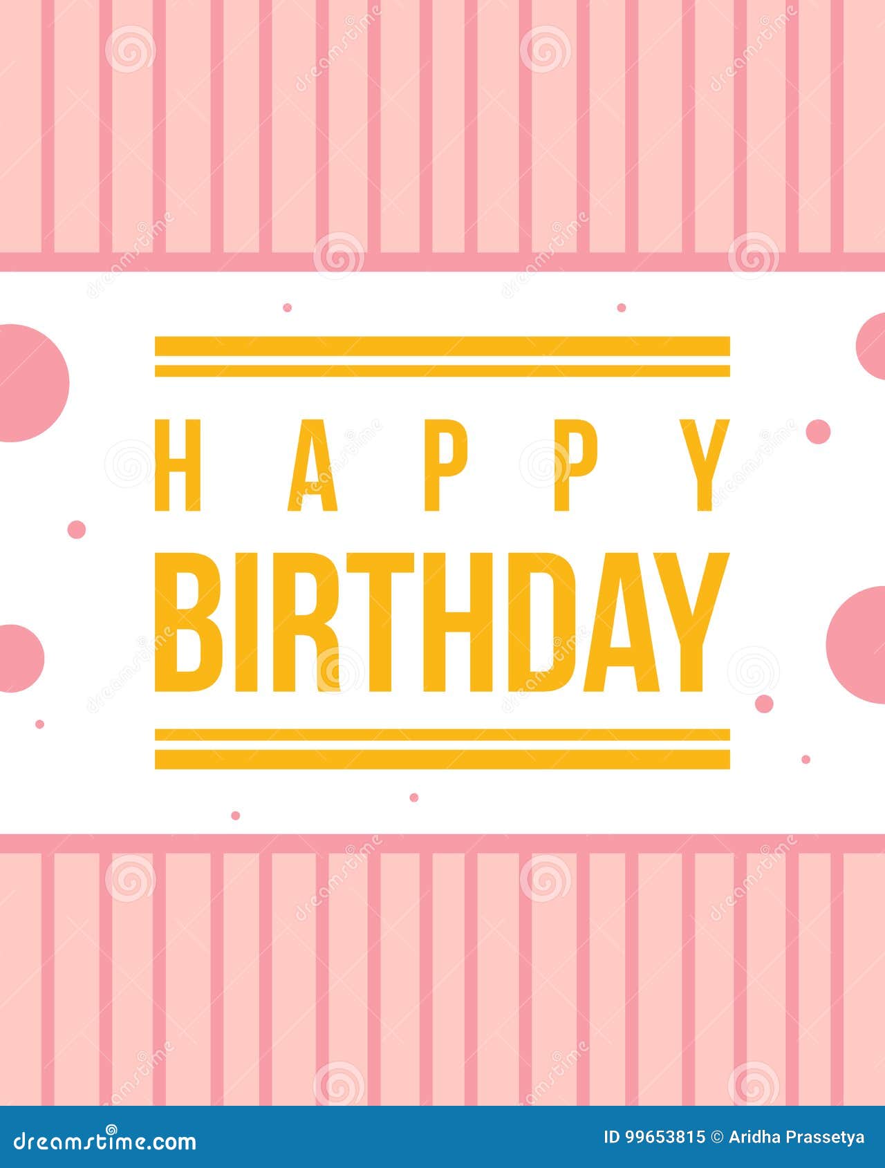 Happy Birthday Greeting Card Style Stock Vector - Illustration of event ...